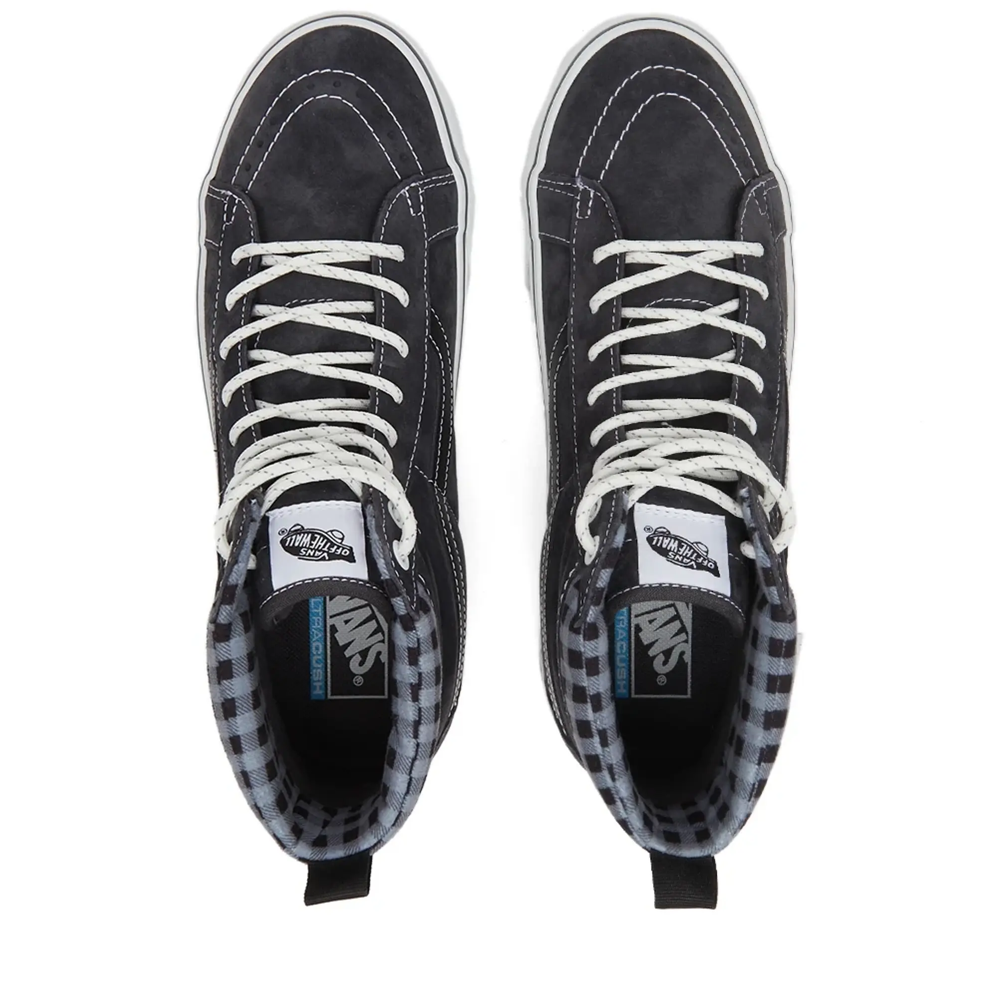 Vans Sk8 Hi Mte Sneaker Boots Plaid Grey White | VN0A5HZYGYW1
