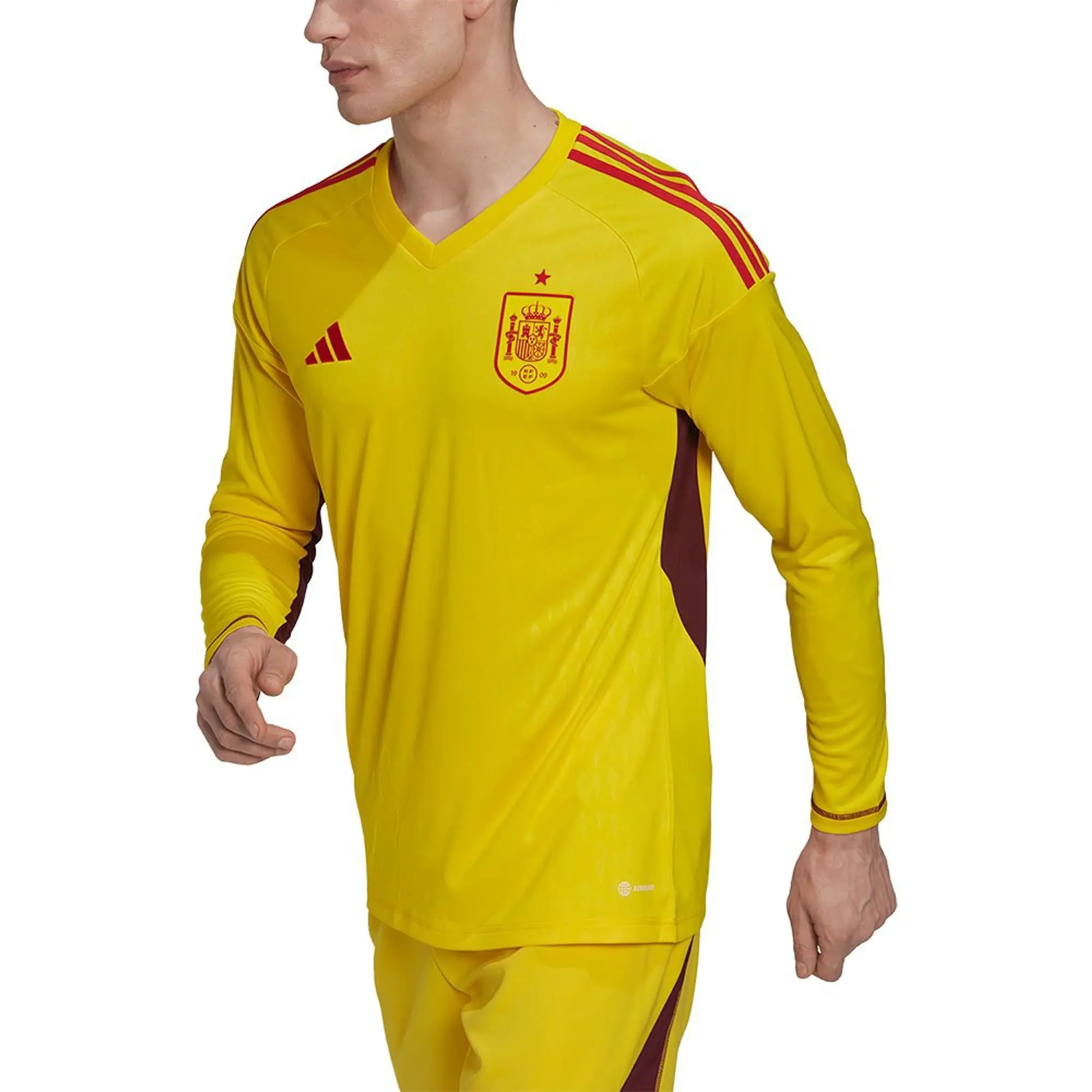adidas Spain Mens LS Goalkeeper Home Shirt 2022