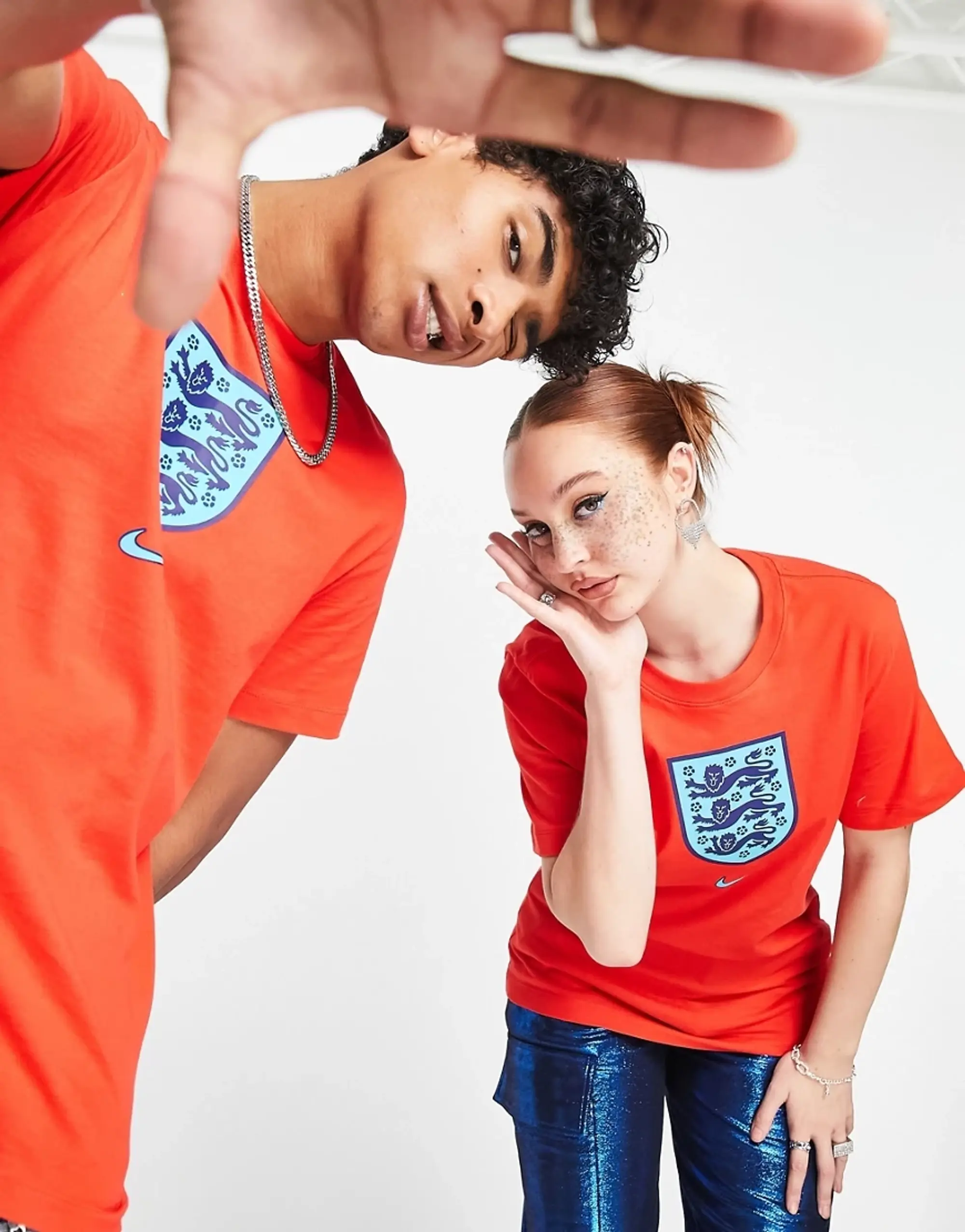 Nike England Crest T-shirt - Red 2022-2023 - XXL