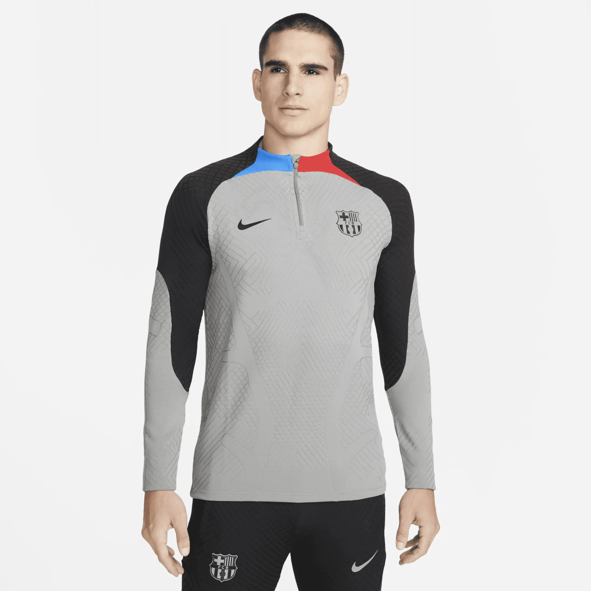 Nike Barcelona Training Shirt Dri-Fit Adv Strike Elite - Steel Gray/Black - Grey