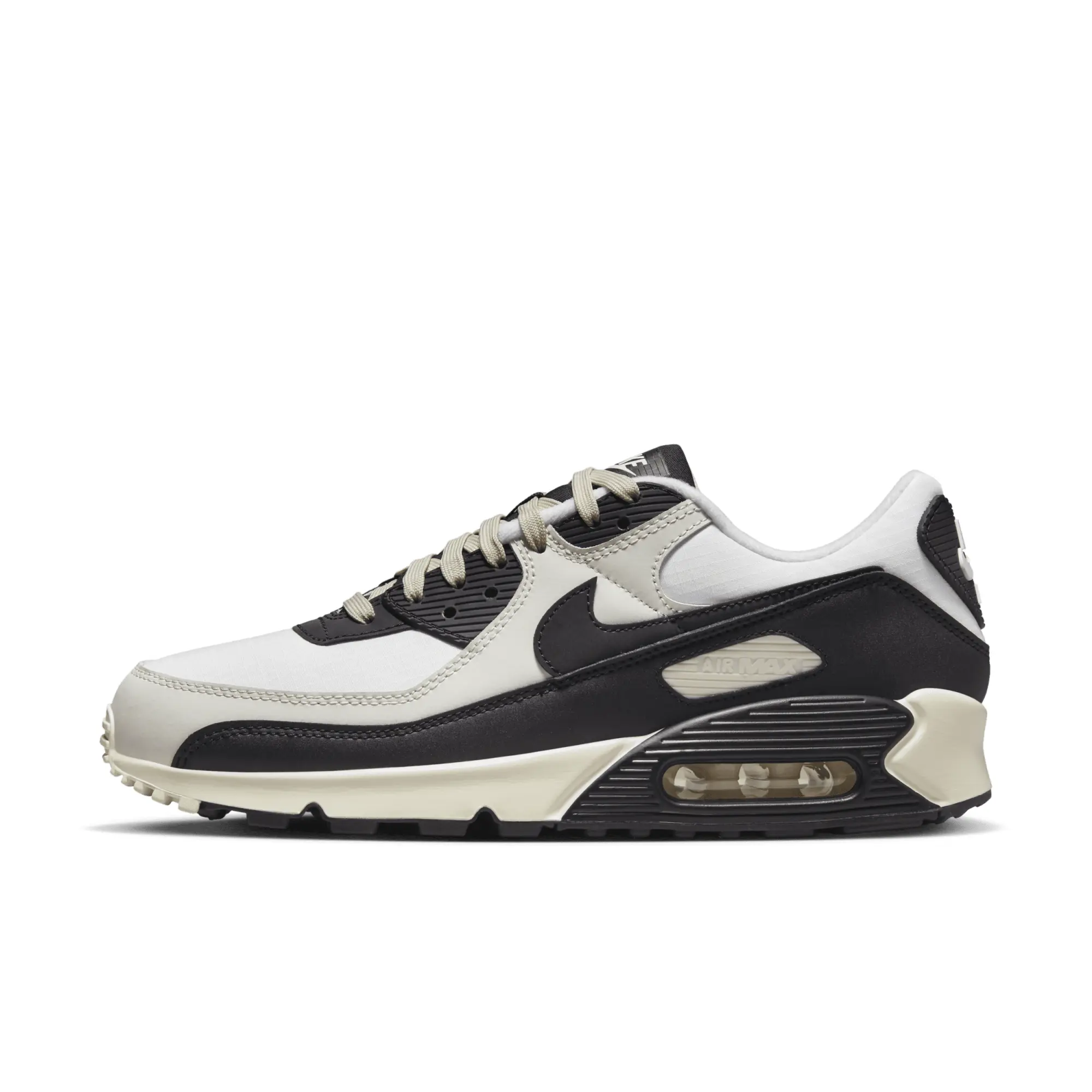 Nike Air Max 90 Trainers In Black And Coconut Milk