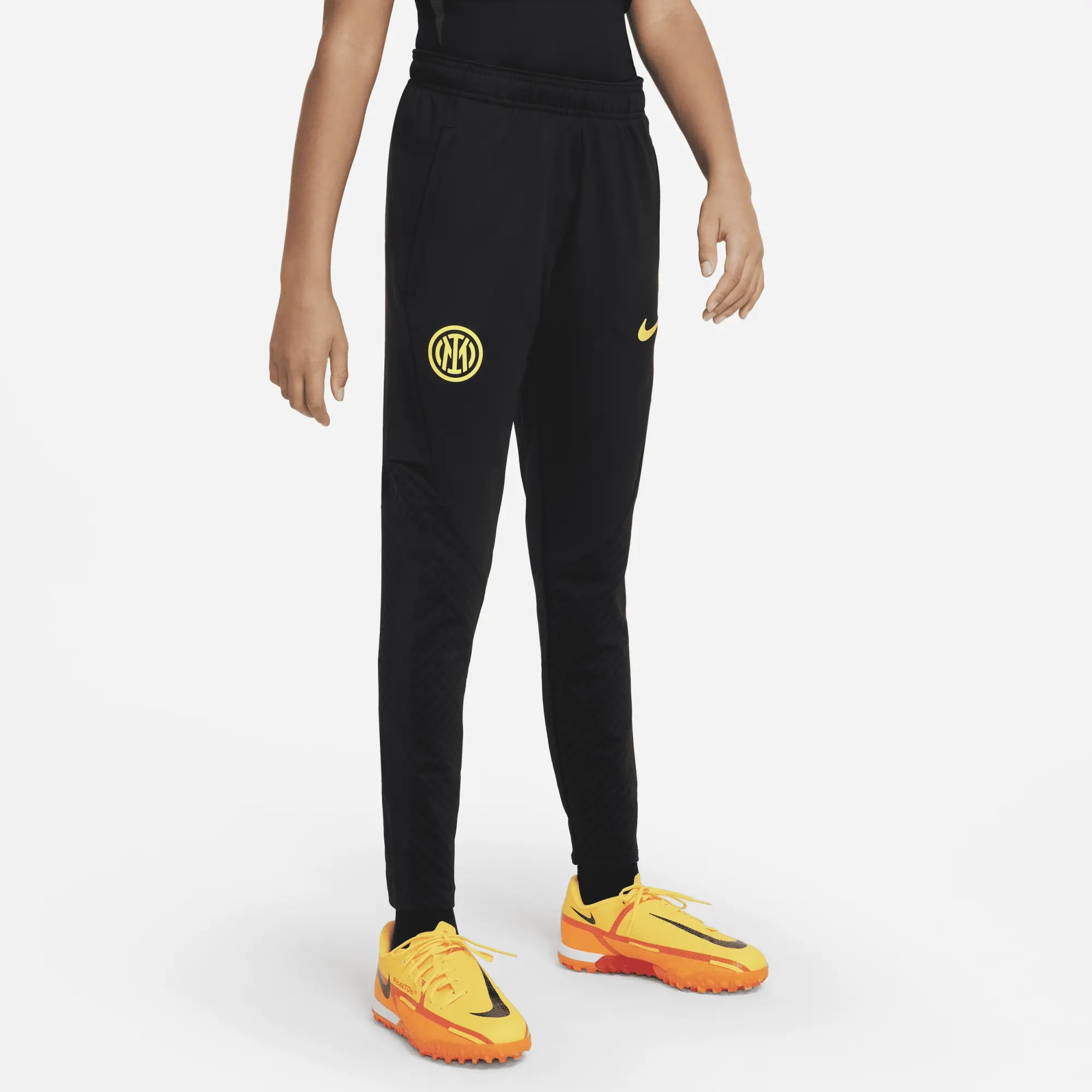 Nike Inter Training Trousers Dri-Fit Strike - Black/Yellow Kids - Black