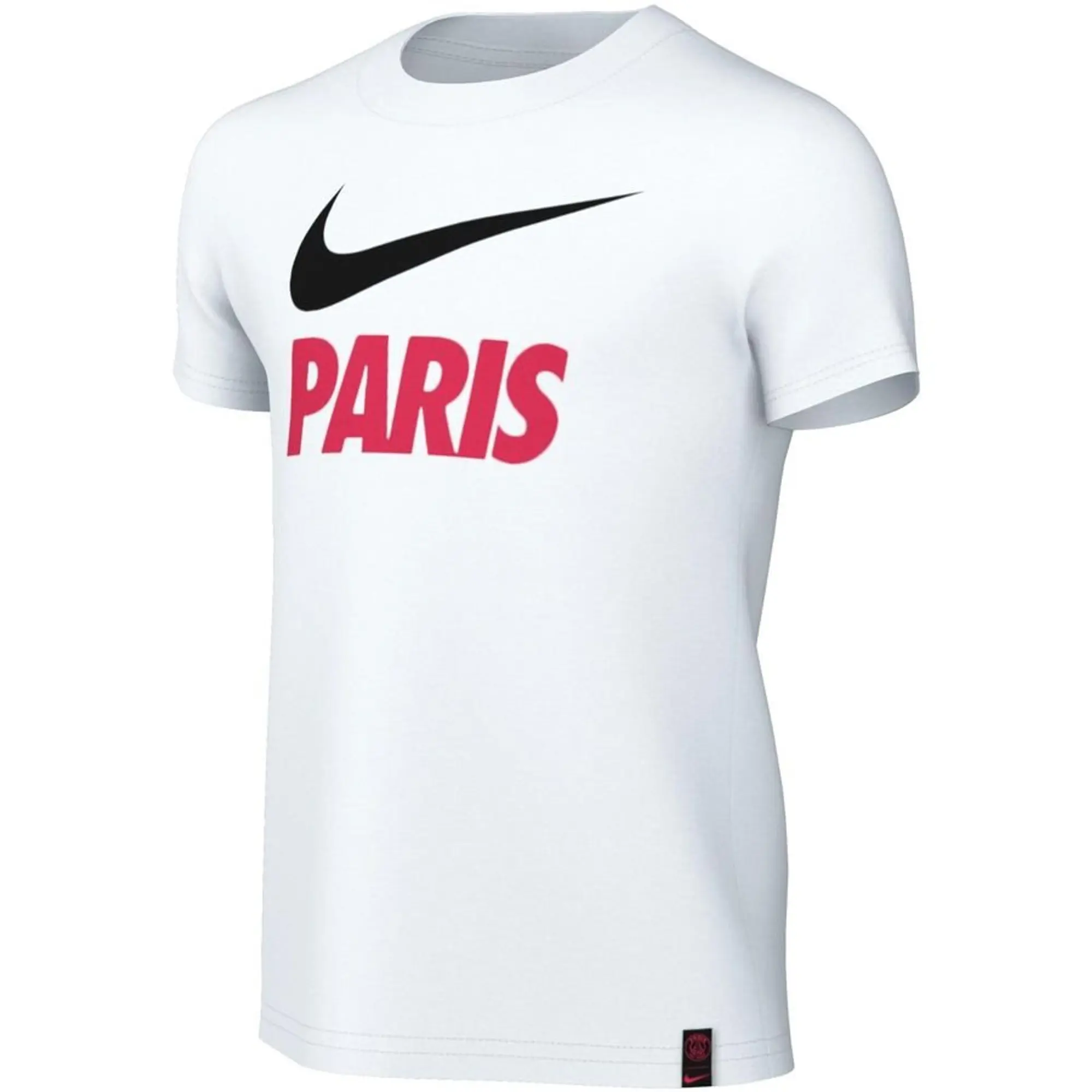 Nike Paris Saint Germain T-Shirt Swoosh Club - White/Siren Red/Black Kids - White