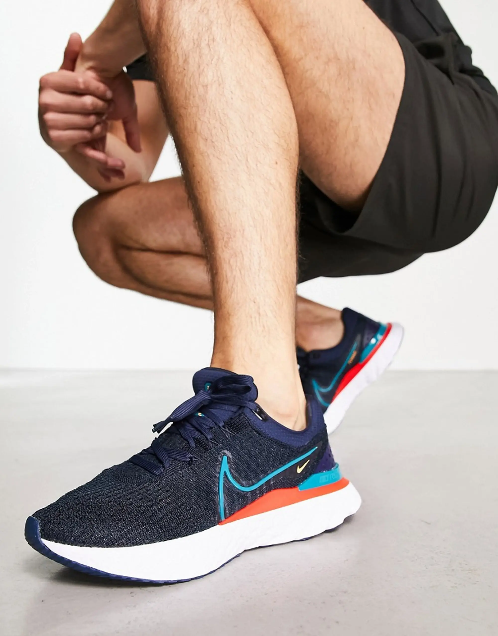 Nike React Infinity Run Flyknit 3 Men's Road Running Shoes - Blue