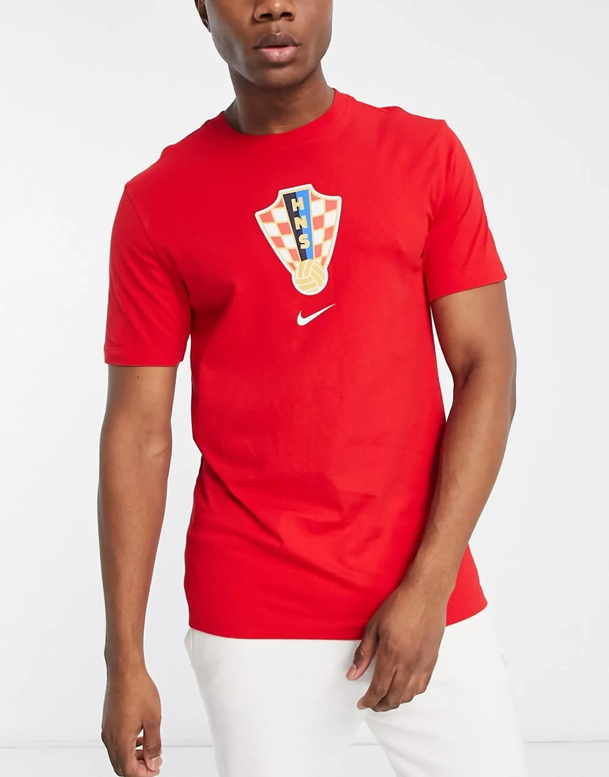 Nike Croatia Crest WC22 T-shirt - Red 2022-2023 - S