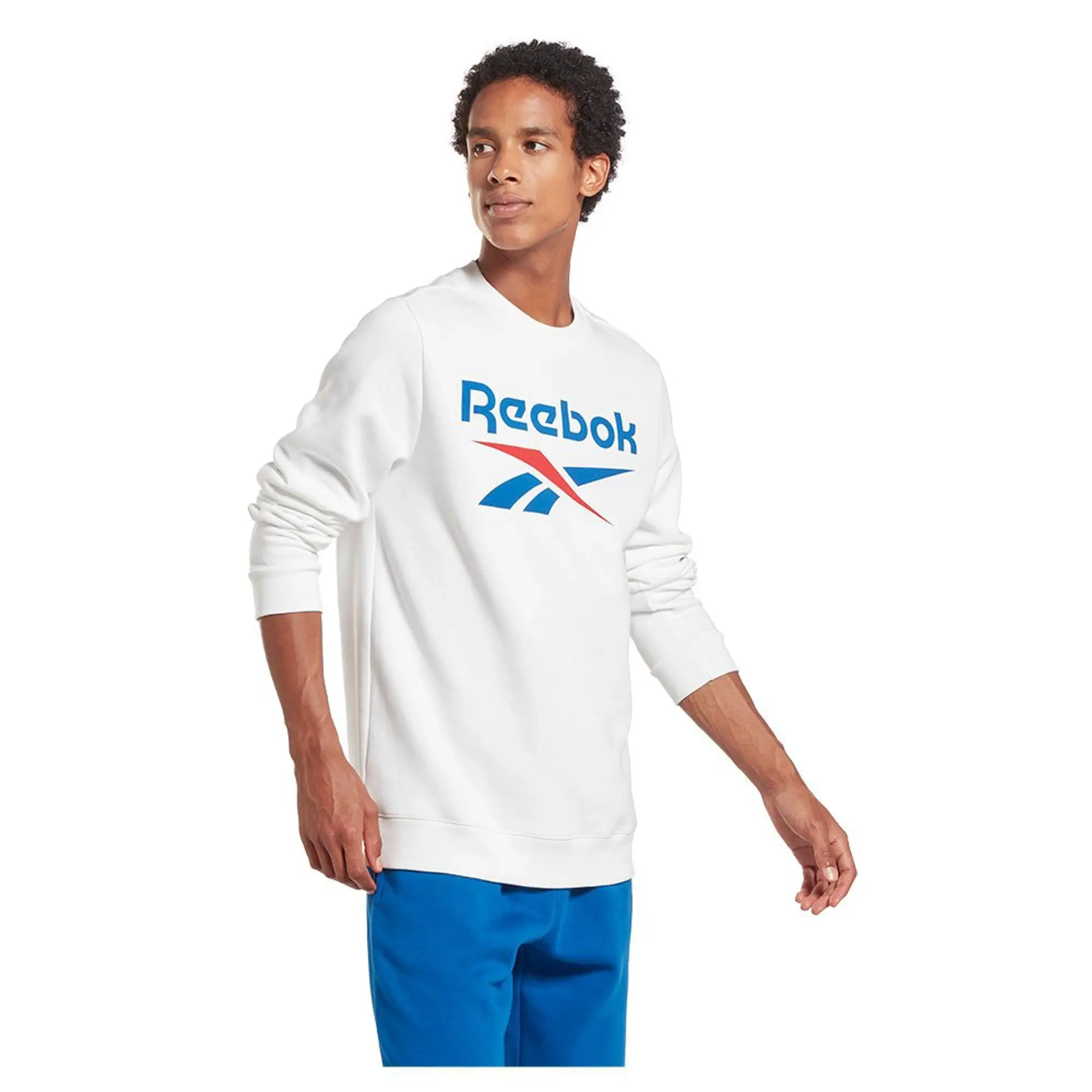 Reebok Identity Fleece Stacked Logo Crew Sweatshirt