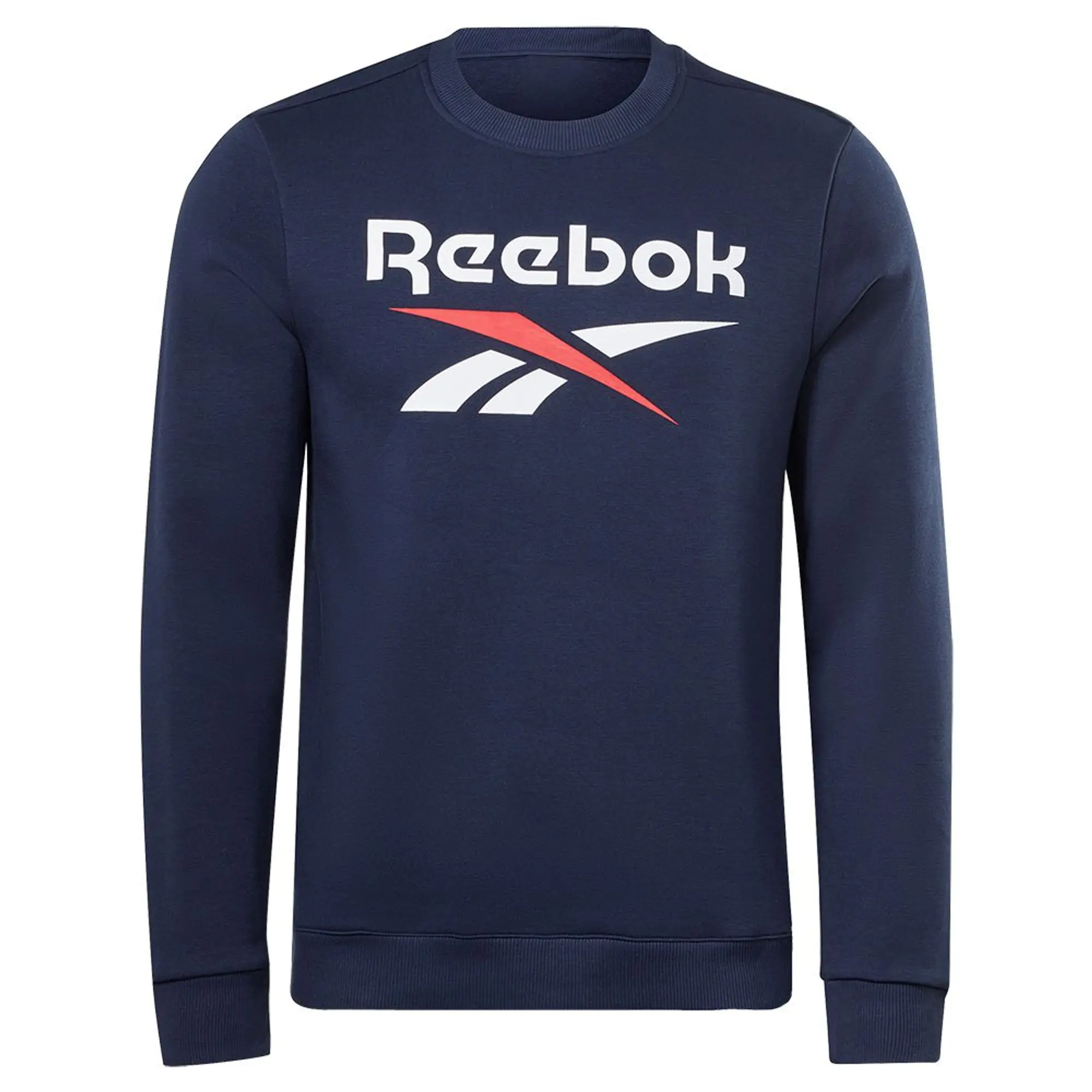 Reebok Large Logo Crew Sweatshirt - Vector Navy - Mens