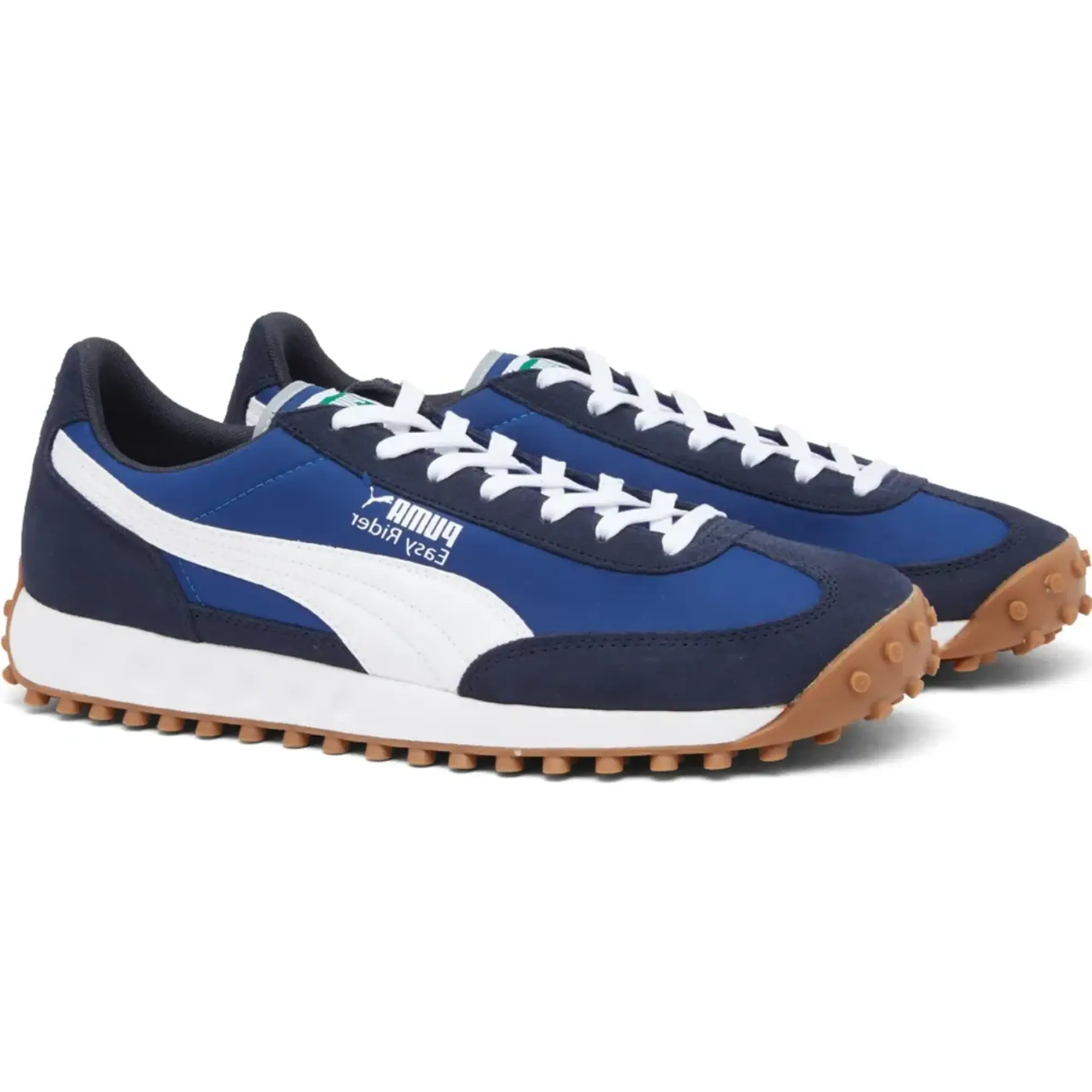 PUMA easy rider ii trainers in navy & white