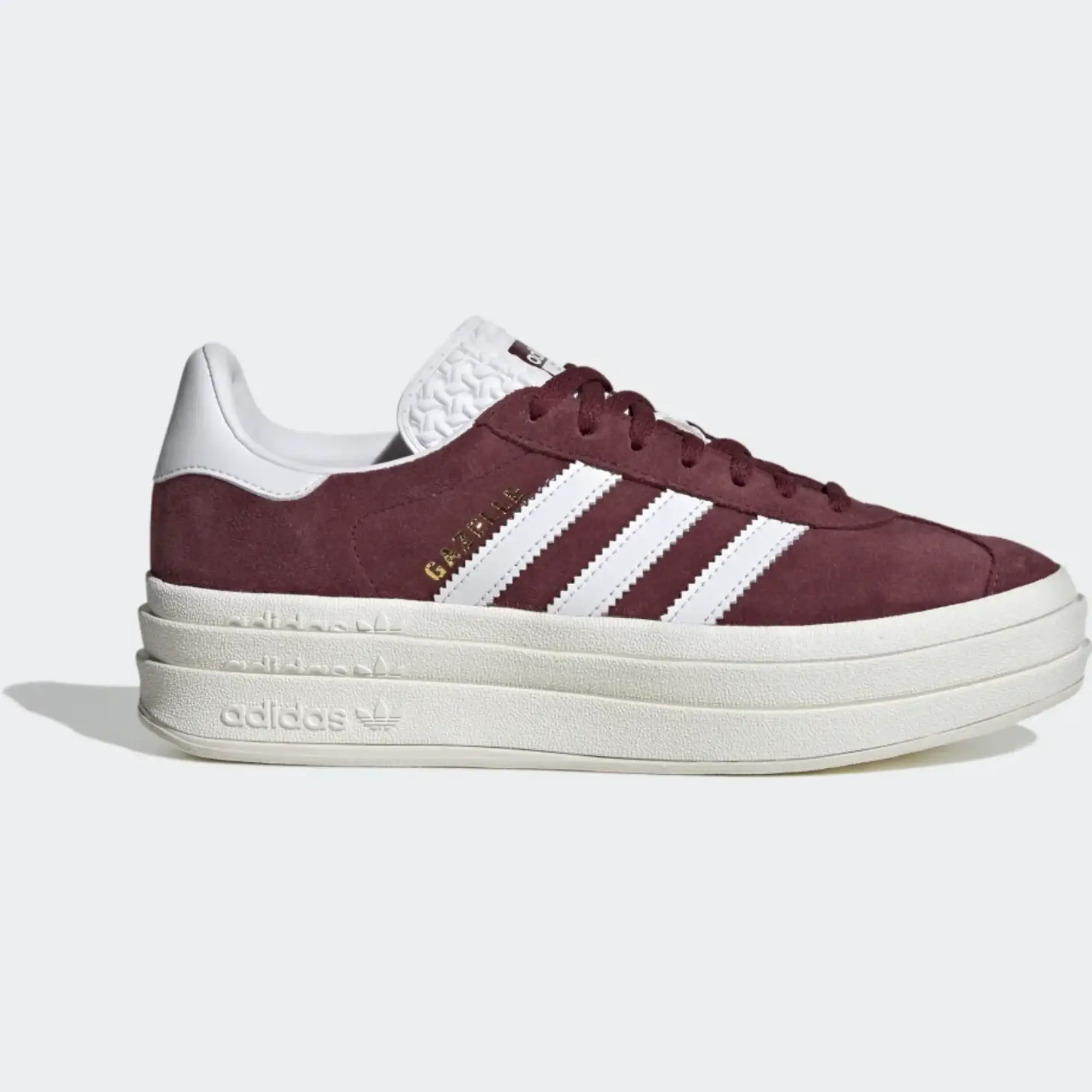 Adidas Originals Gazelle Bold Trainers In Red And White