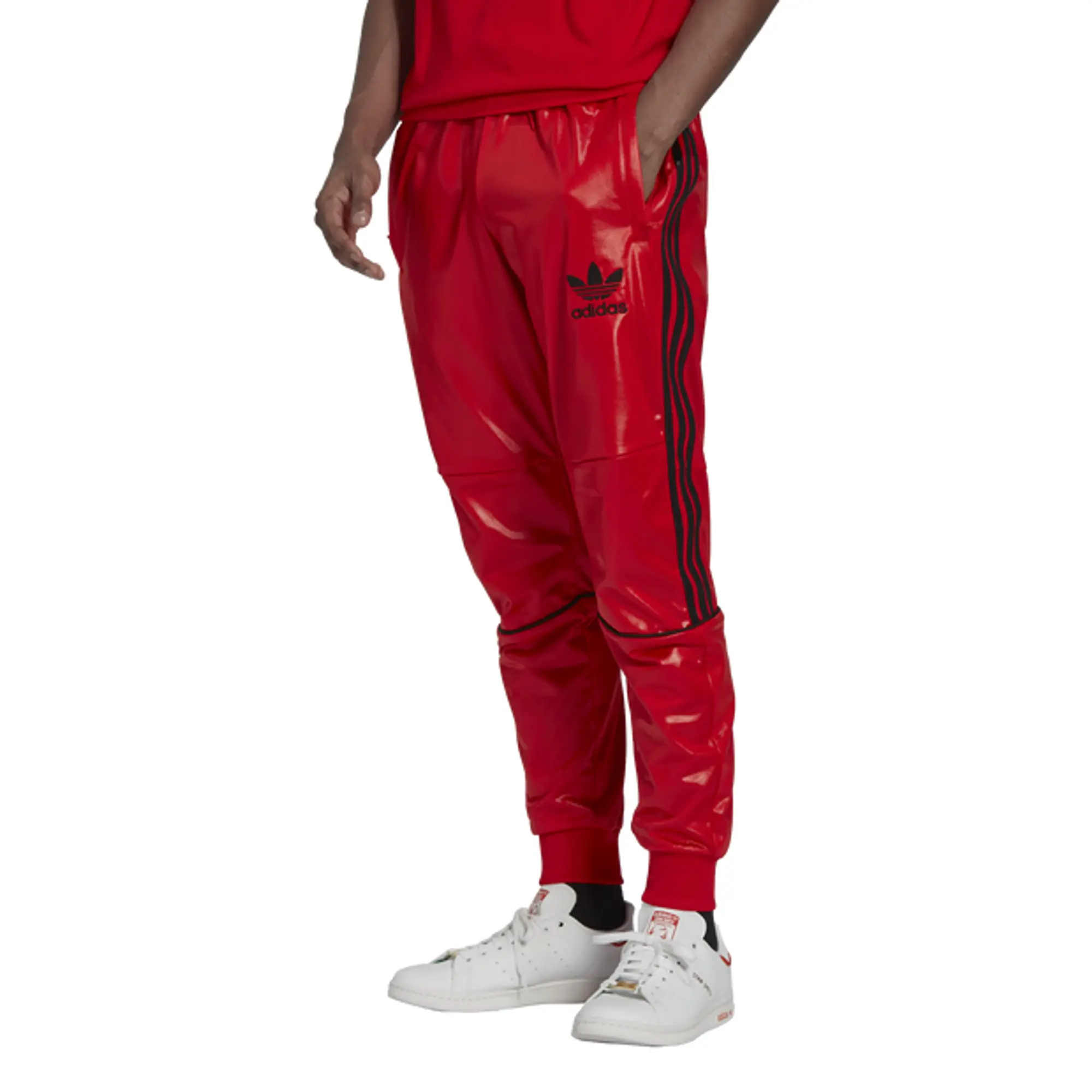 Stay Stylishly Comfortable with the adidas Chile20 Tracksuit Bottoms - Red, HR4293