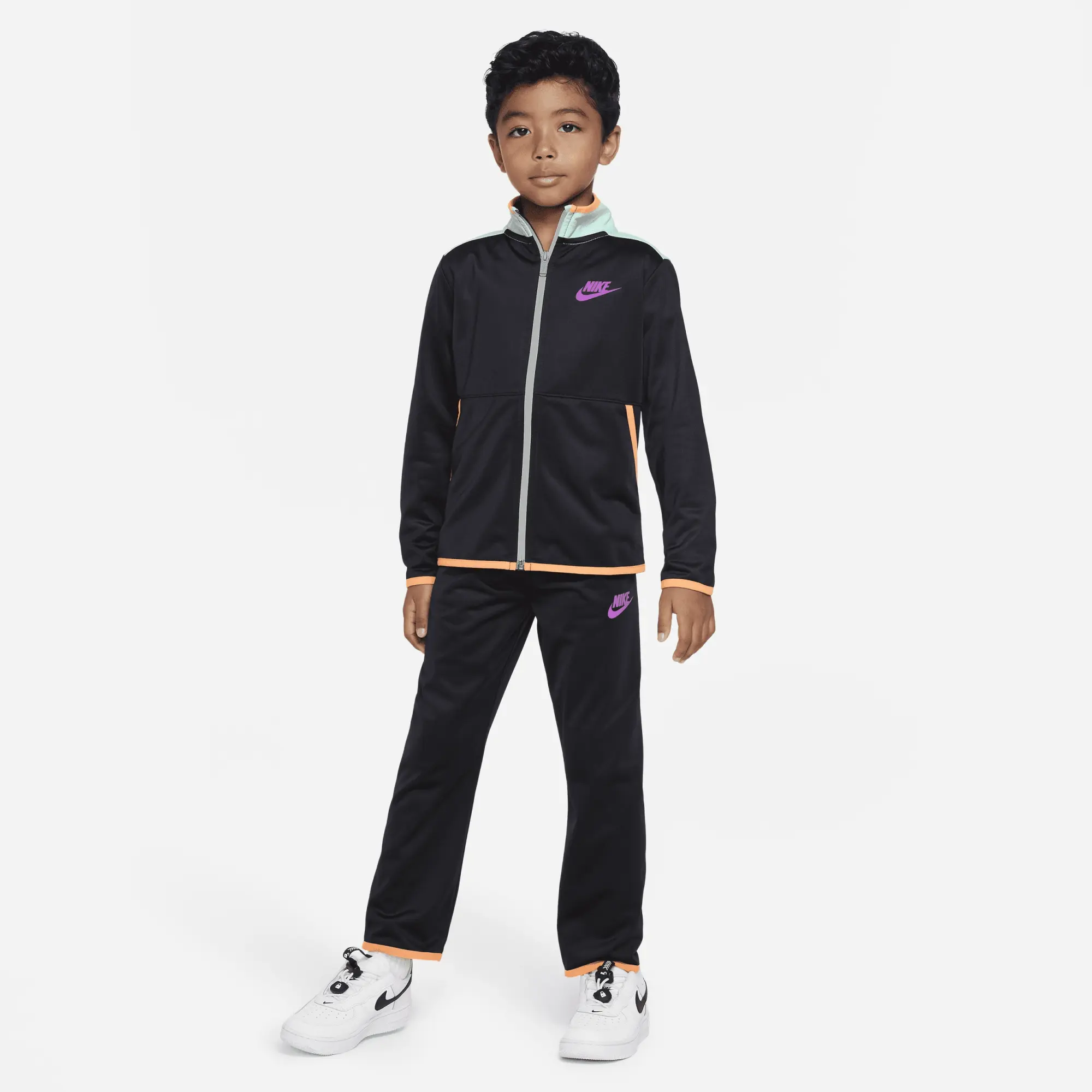 Nike Sportswear Illuminate Tricot Set Younger Kids' Tracksuit - Black