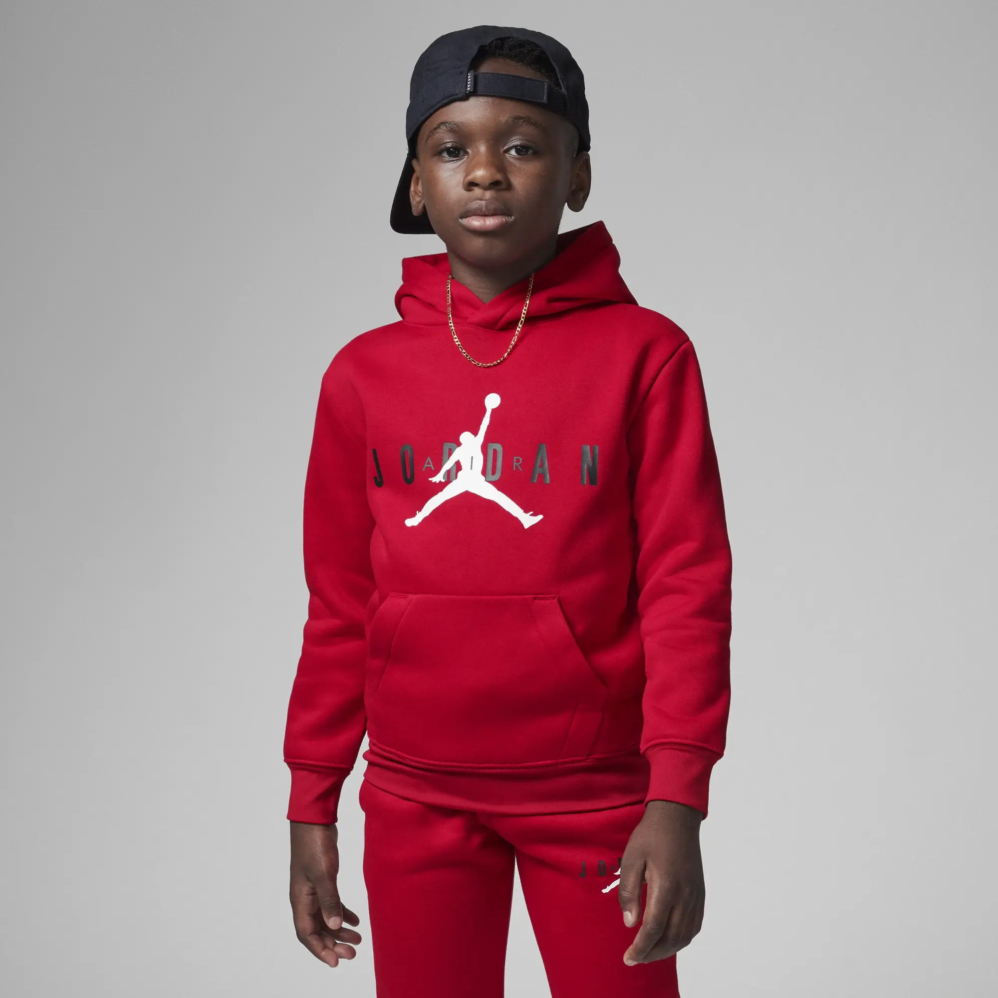Nike Jordan Younger Kids' Sustainable Pullover Hoodie - Red