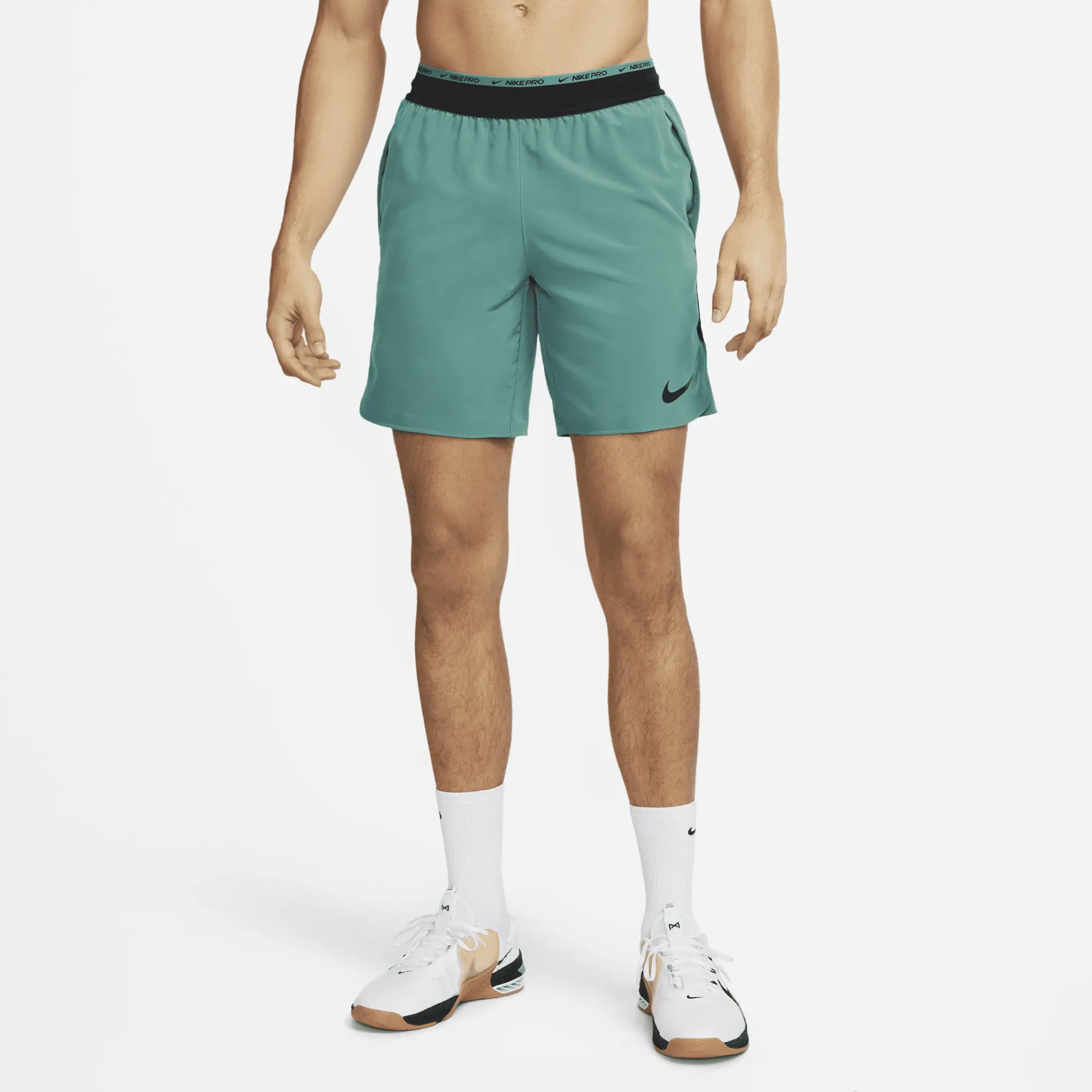 Nike Training Pro Flex Rep Shorts In Teal-Green