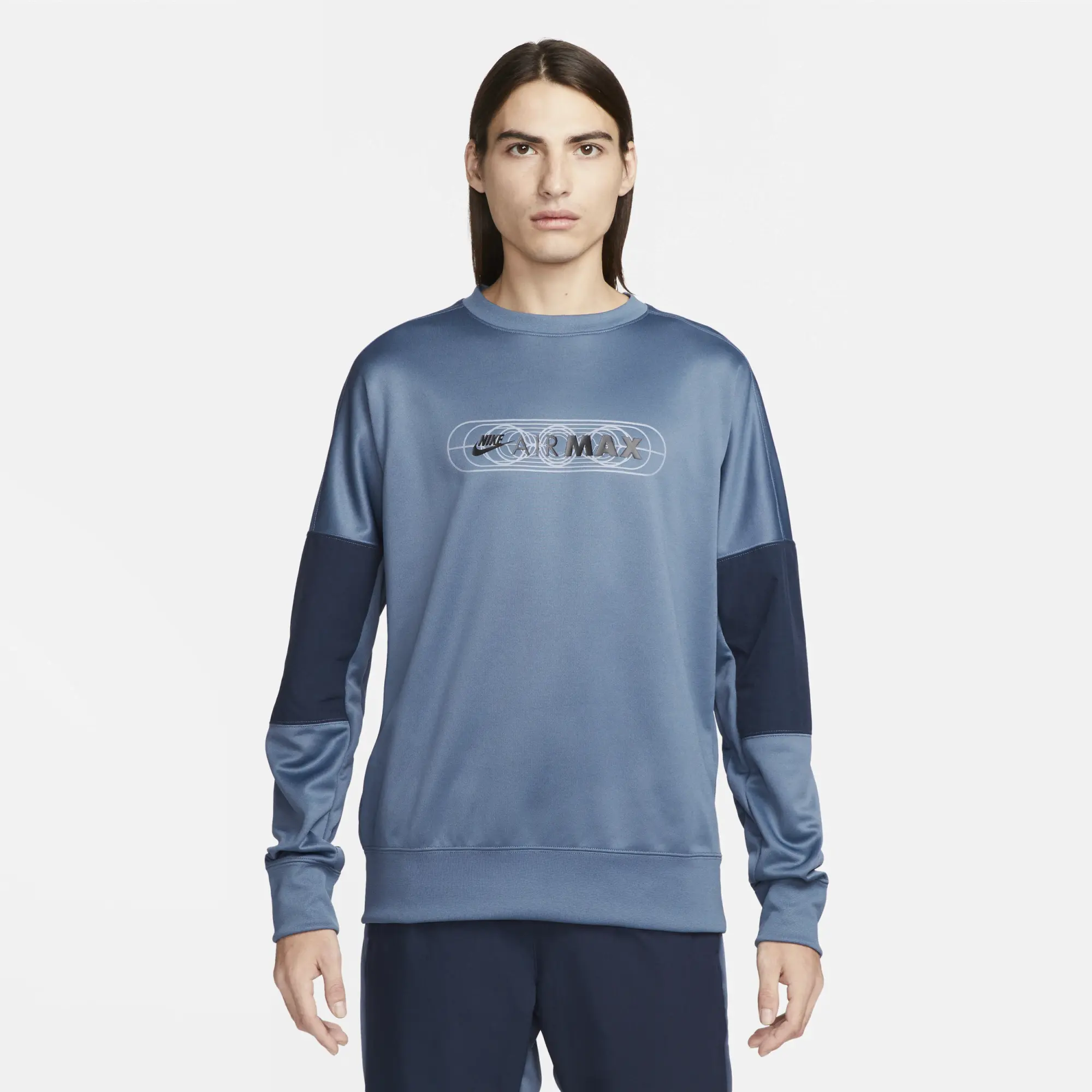 Nike Sportswear Air Max Men's Crew-Neck Sweatshirt - Blue | FB1437-491 ...