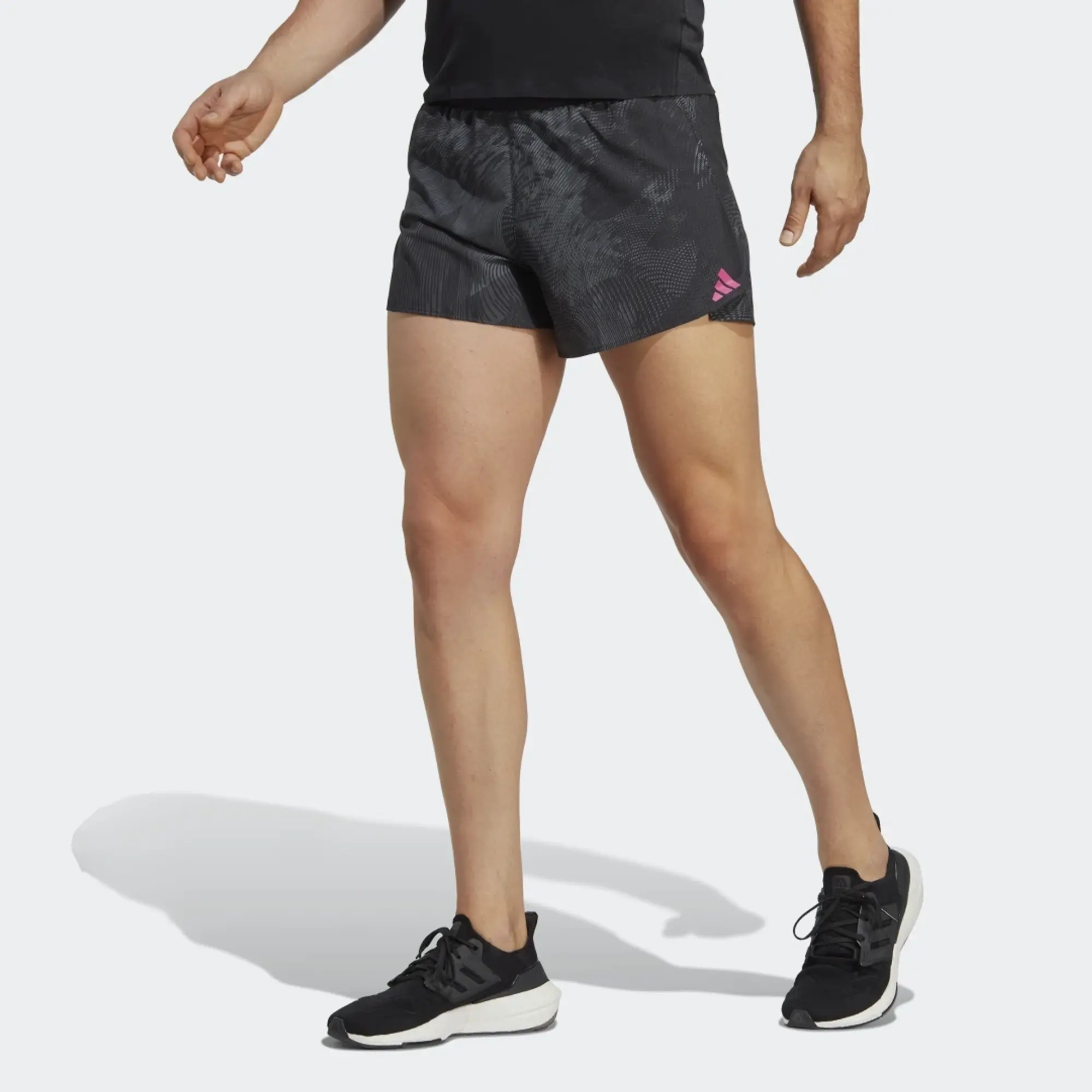 adidas Adizero Split Shorts - Black  - Mens
