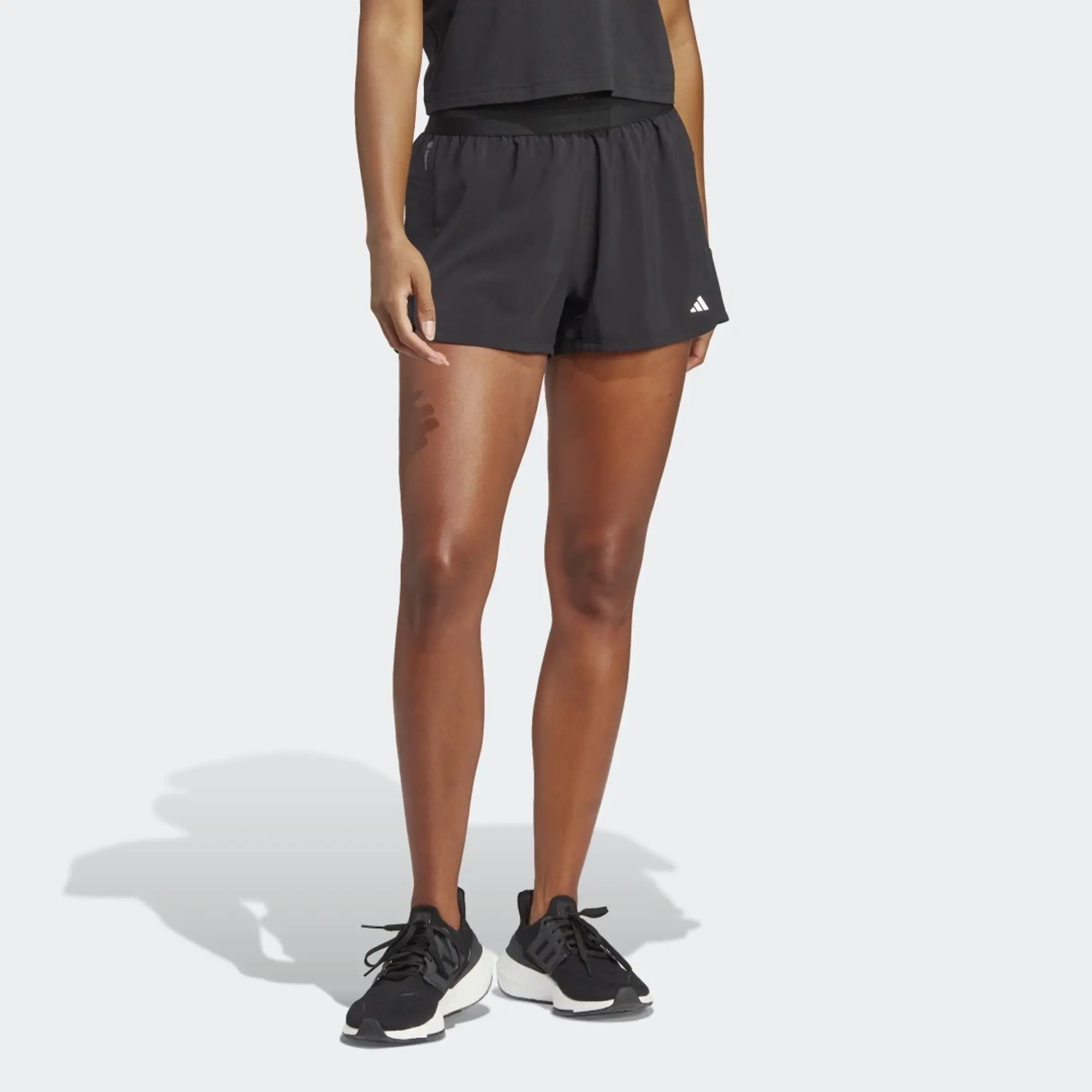 Adidas Training Hyperglam Shorts In Black