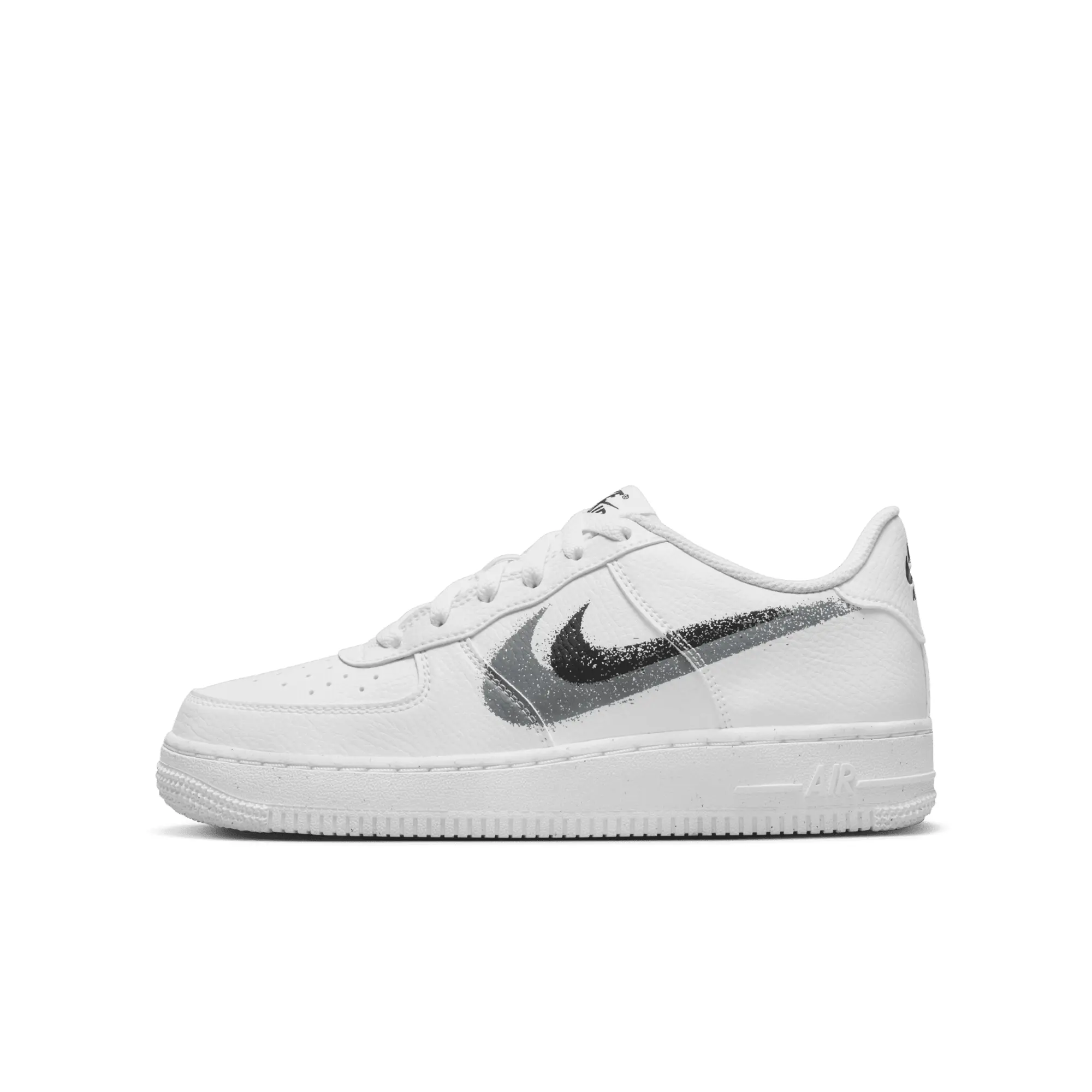 Nike White & Grey Air Force 1 Impact Next Nature Youth Trainers