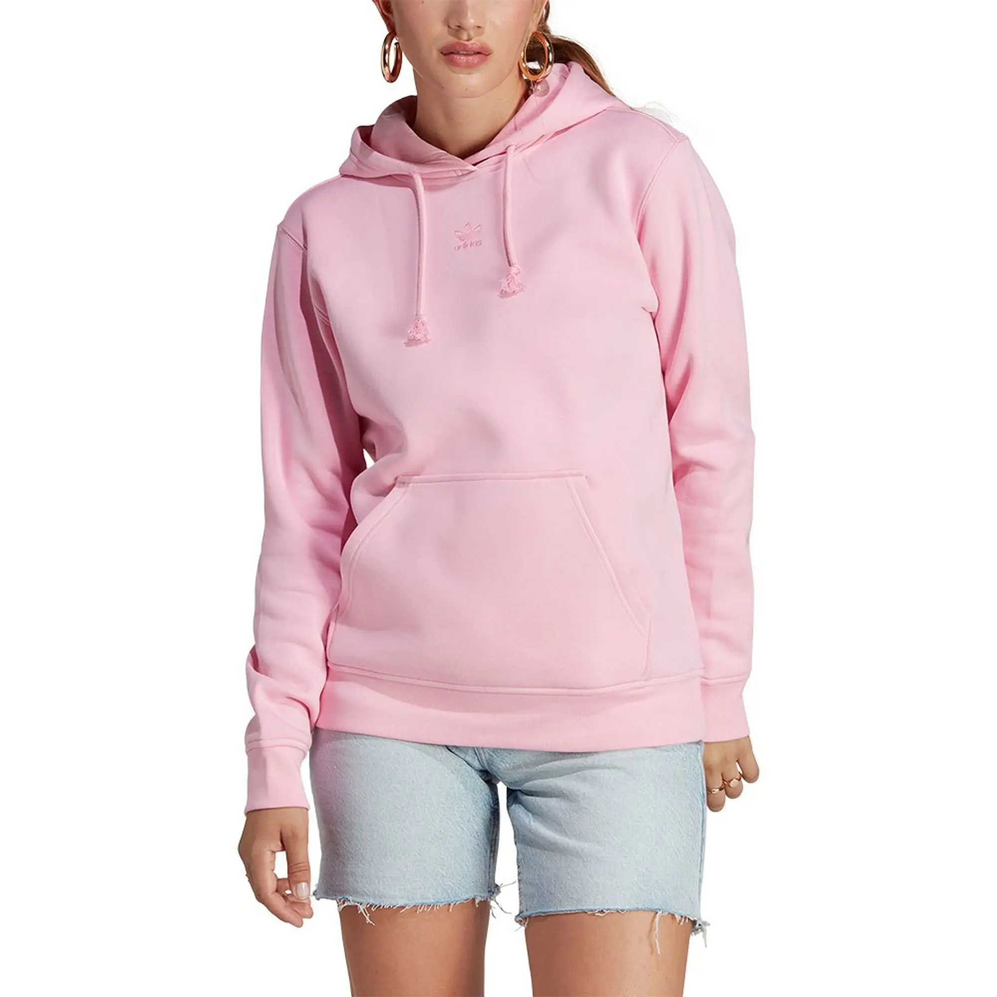 adidas Originals Womens Essential Overhead - Pink True | IA6419 Hoodie