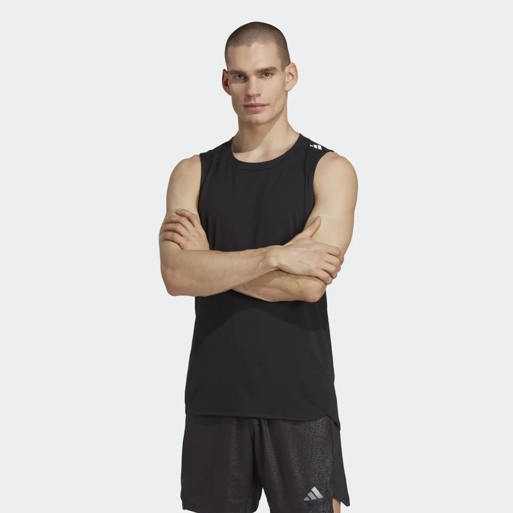 adidas Designed for Training Workout Tank Top Mens - Black