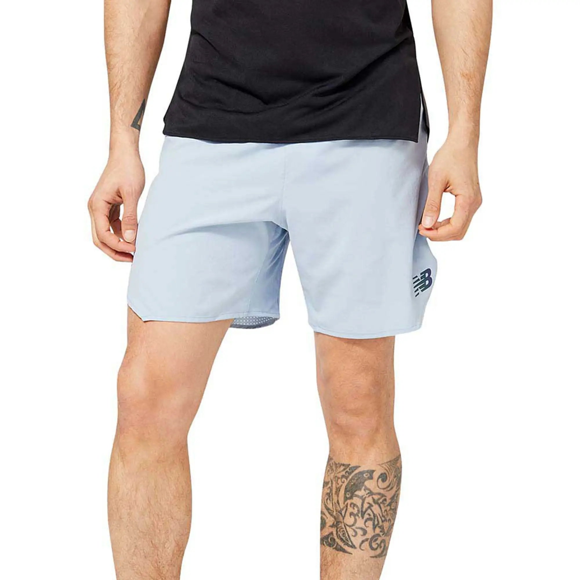 New Balance Q Speed 7 No Liner Shorts - Grey, MS23283