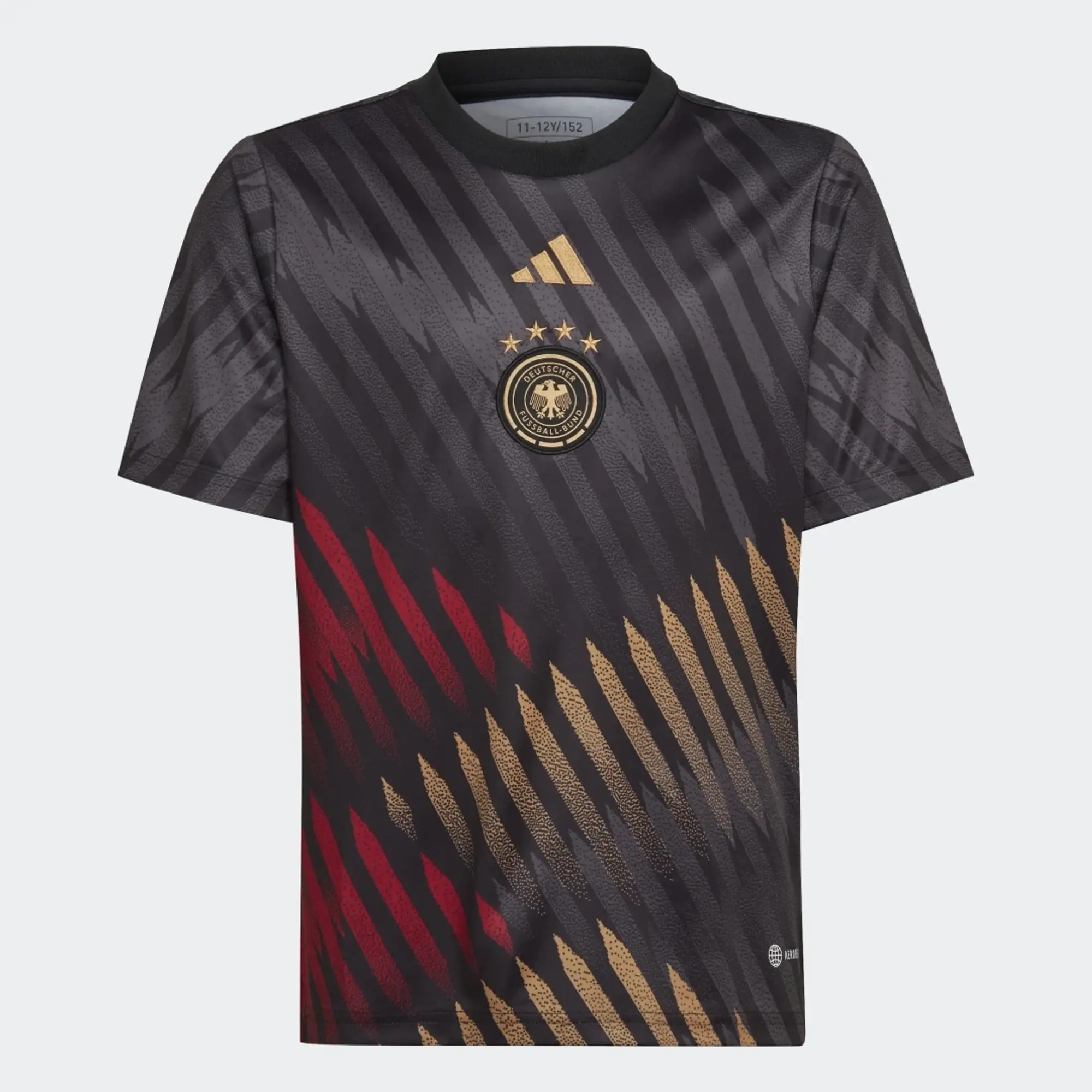 adidas Germany Kids SS Pre-Match Away Shirt 2022