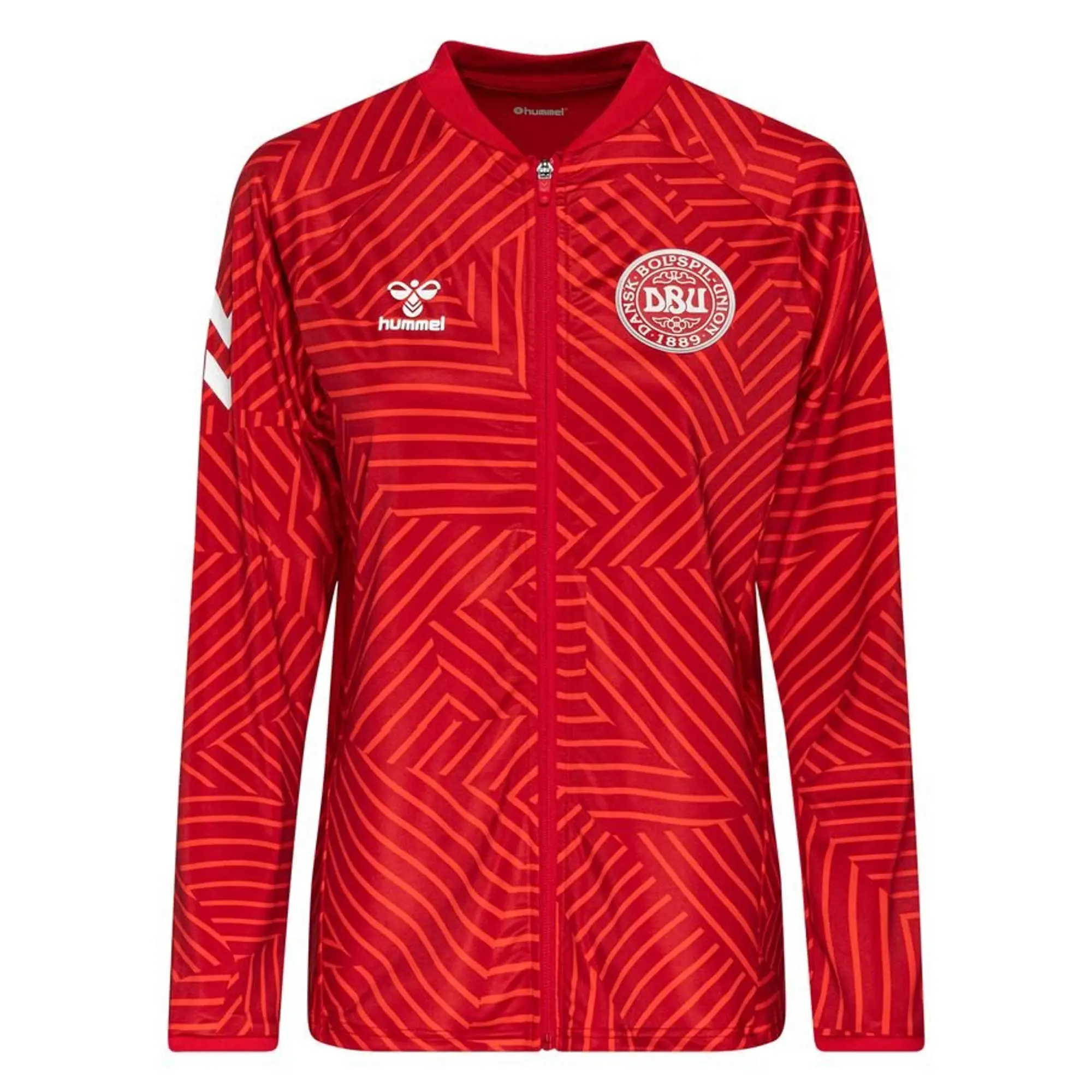 Hummel Denmark Training Jacket Line Up Women's Euro 2022 - Tango Red Woman - Red