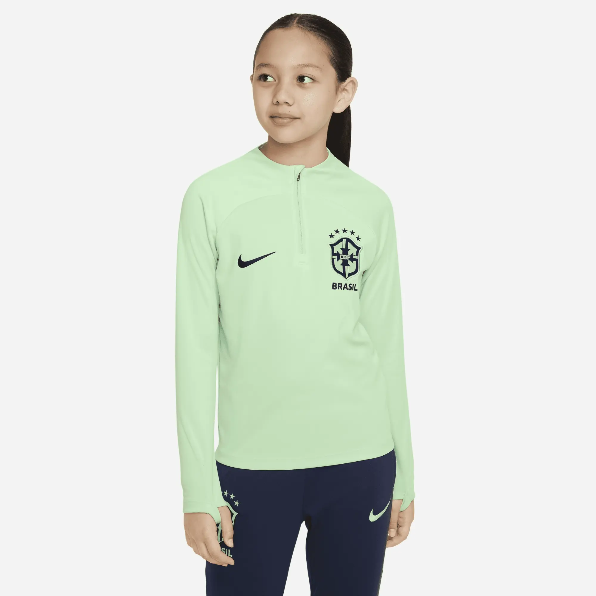 Nike Academy Pro Big Kids' Nike Dri-FIT Knit Soccer Drill Top - Blue