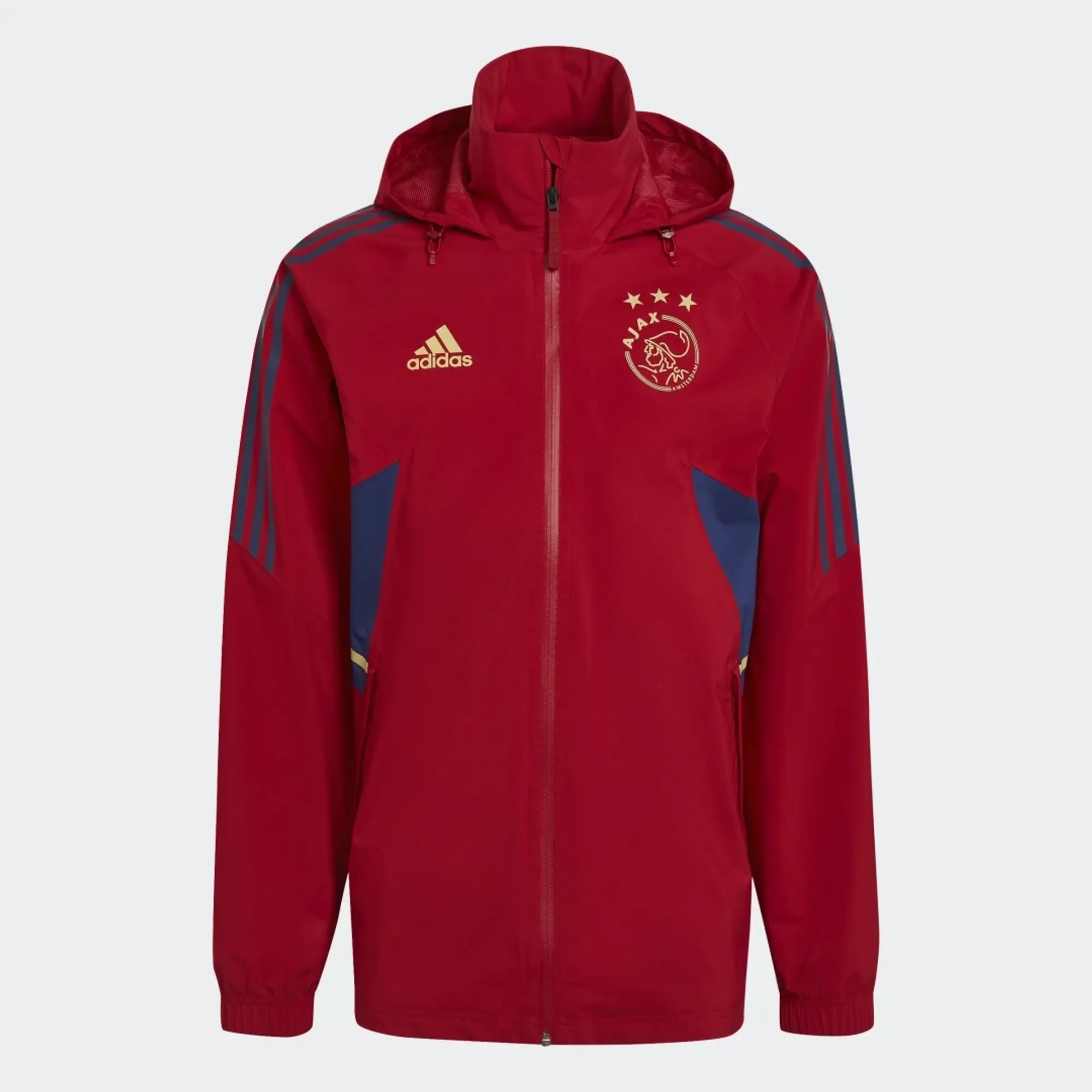 adidas Ajax Rain Jacket Condivo 22 - Red - Red