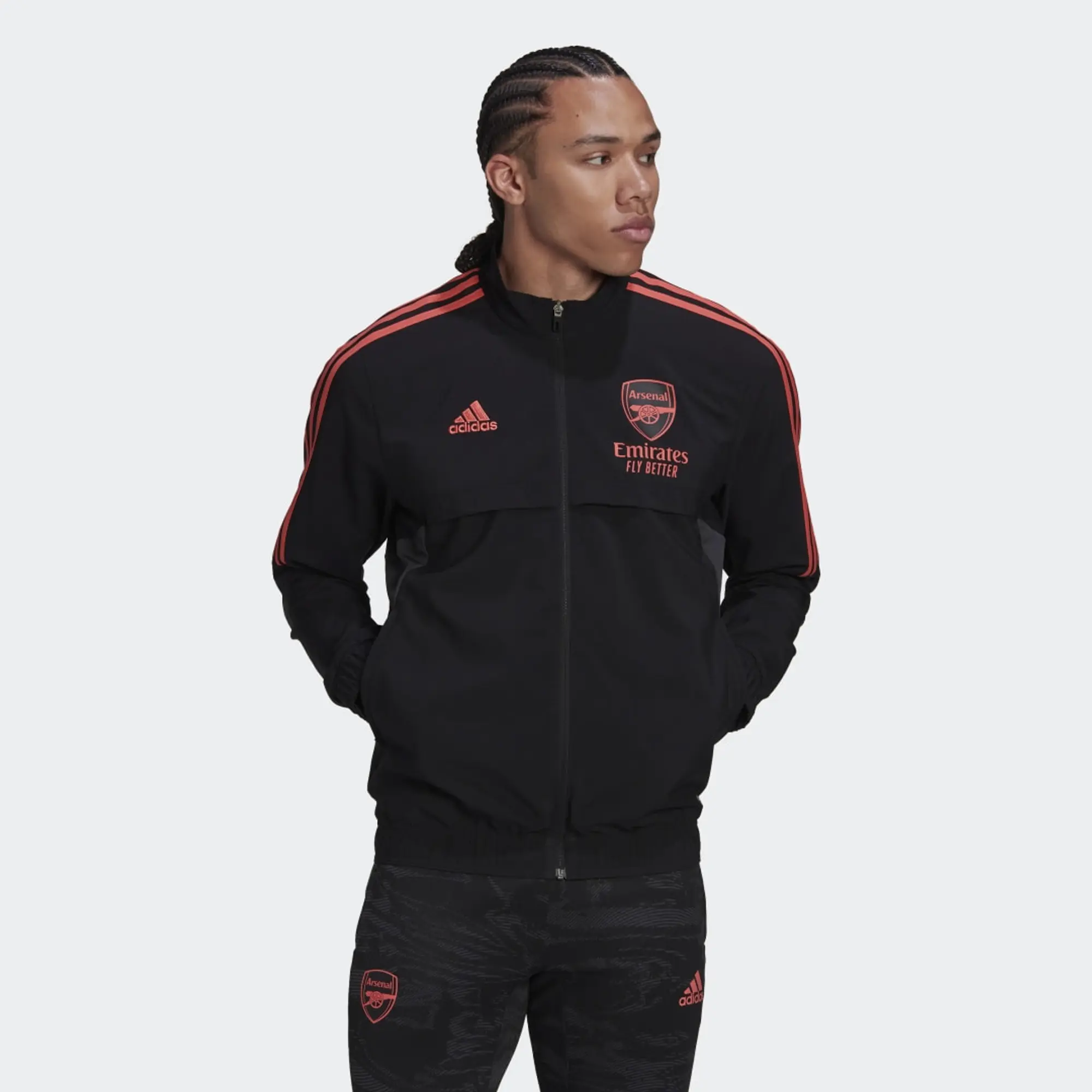 adidas 2022-2023 Arsenal EU Presentation Jacket (Black)