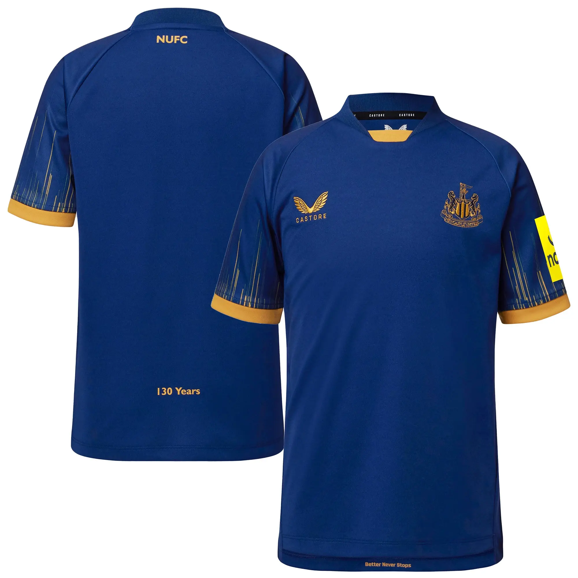 Castore Newcastle United Kids SS Away Shirt 2022/23