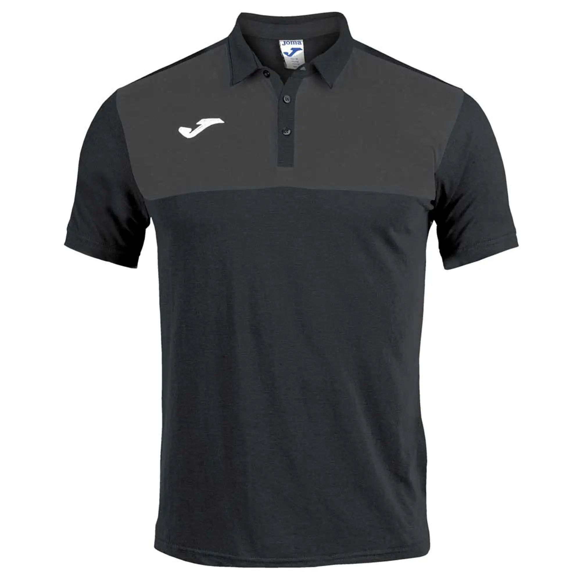 Joma Winner Short Sleeve Polo Shirt  - Black