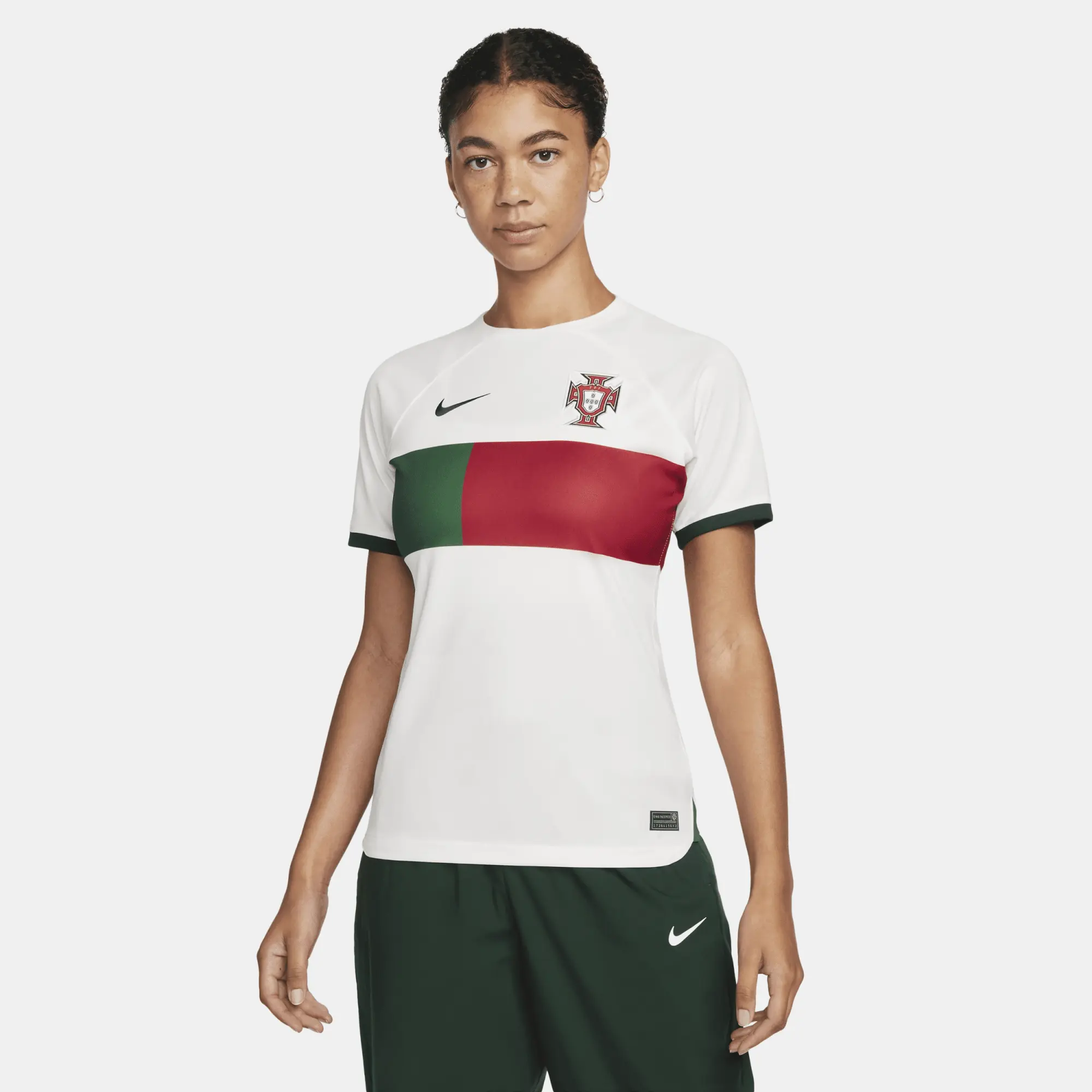 Portugal 2022/23 Stadium Away Women's Nike Dri-FIT Football Shirt - White