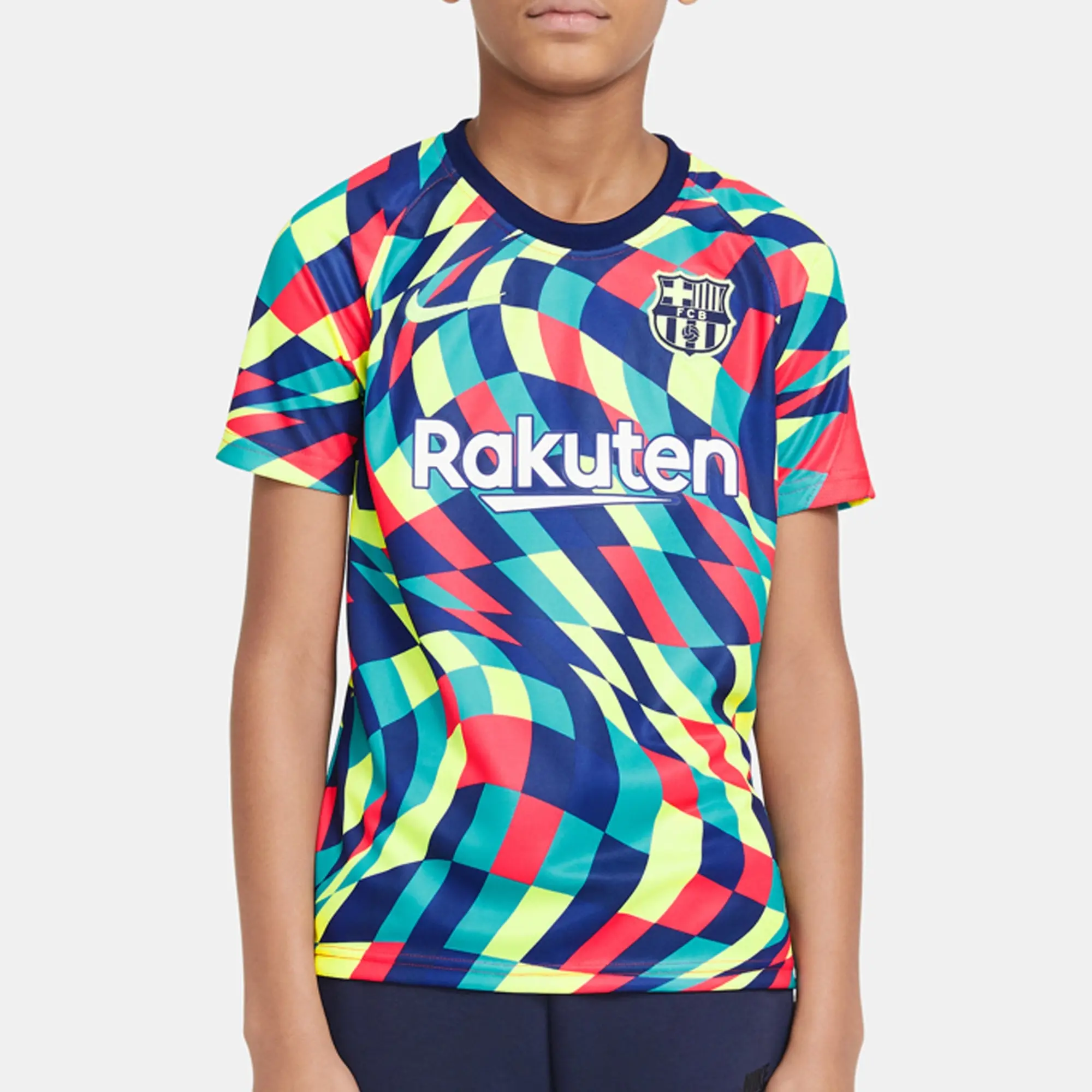 Nike Barcelona Kids SS Pre-Match Home Shirt 2020/21