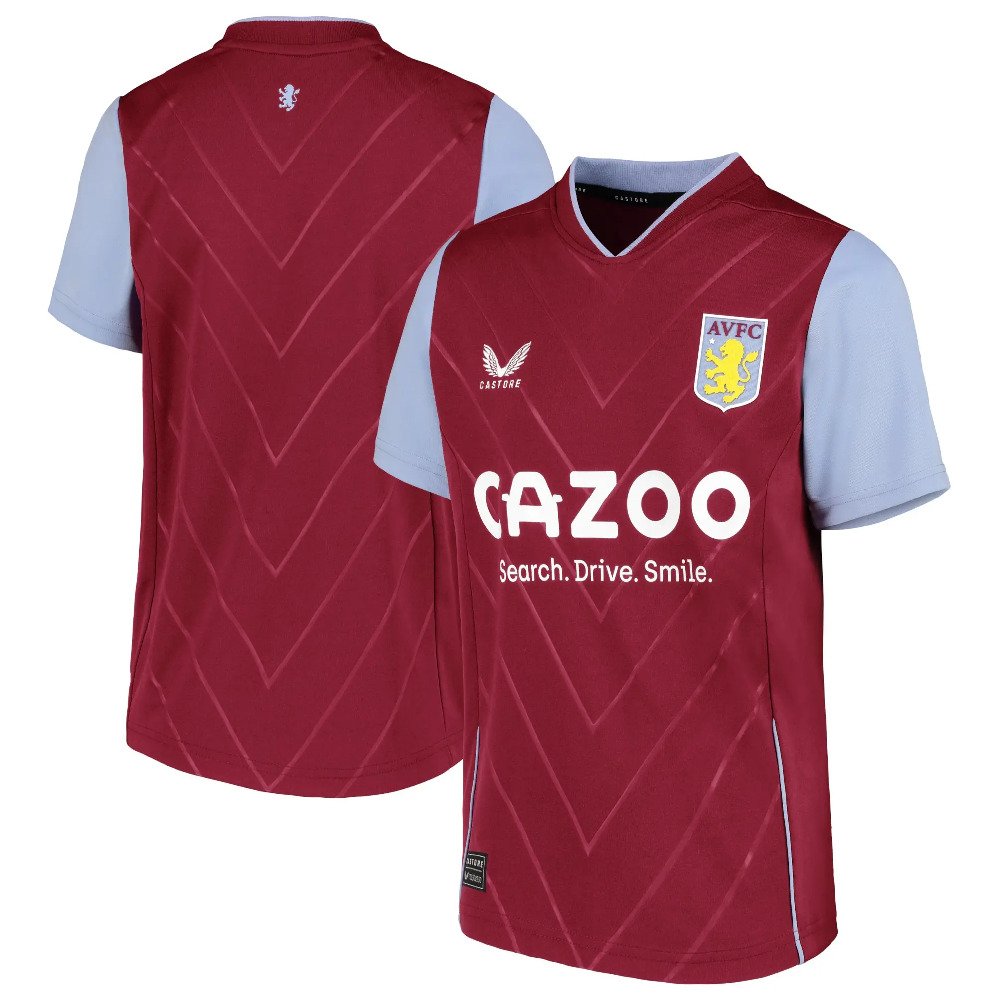 Castore Aston Villa Kids SS Home Shirt 2022/23