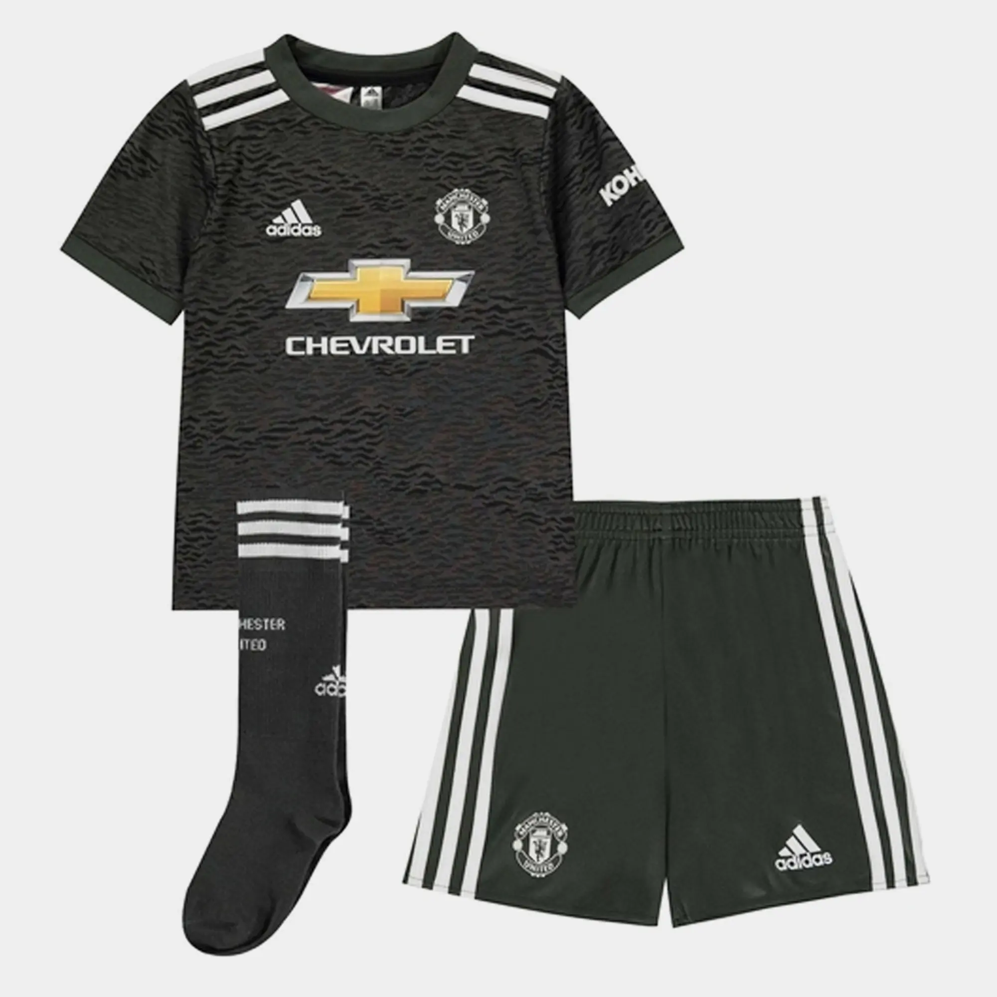 adidas Manchester United Kids SS Away Mini Kit 2020/21