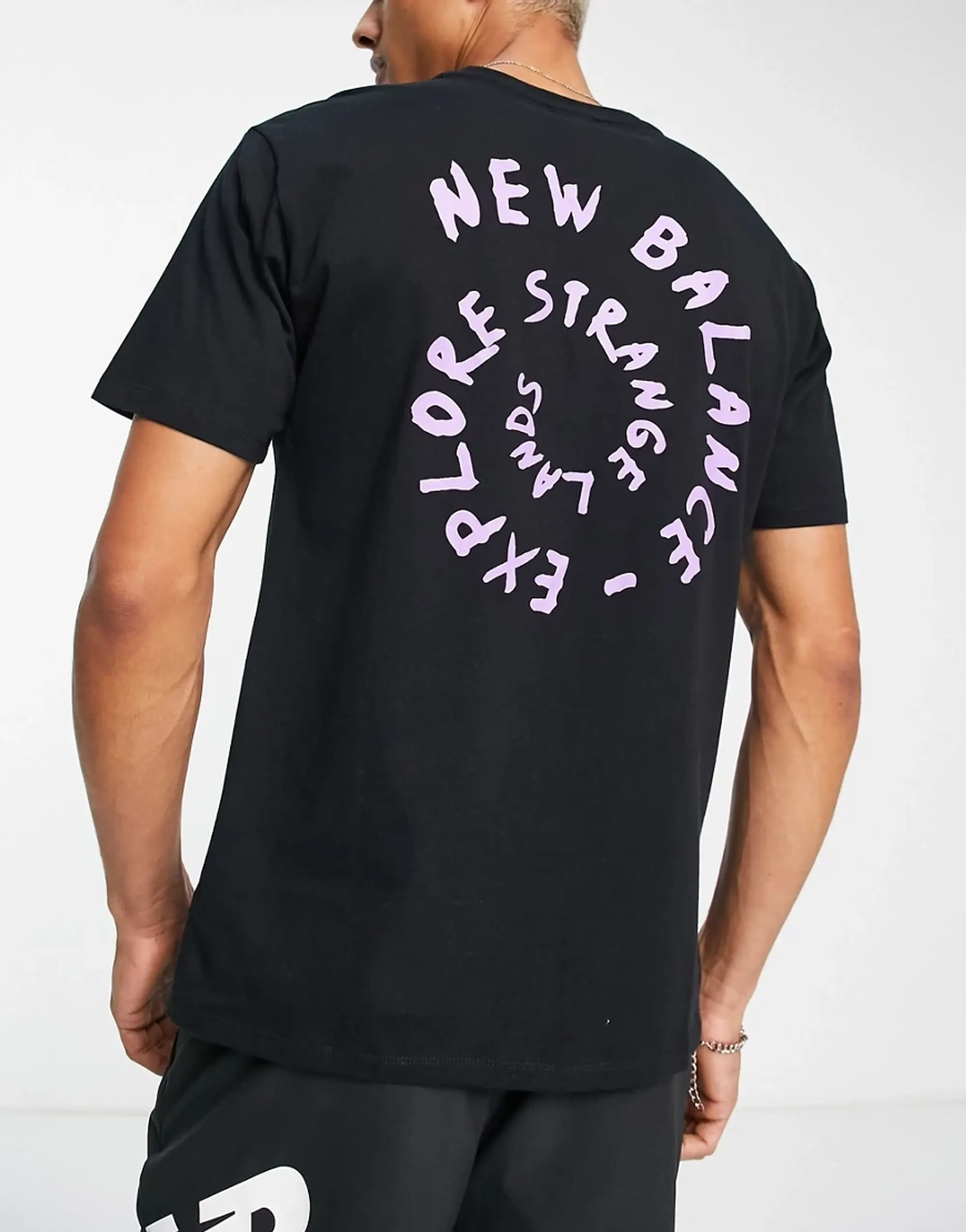 New Balance All Terrain Logo T-Shirt In Black
