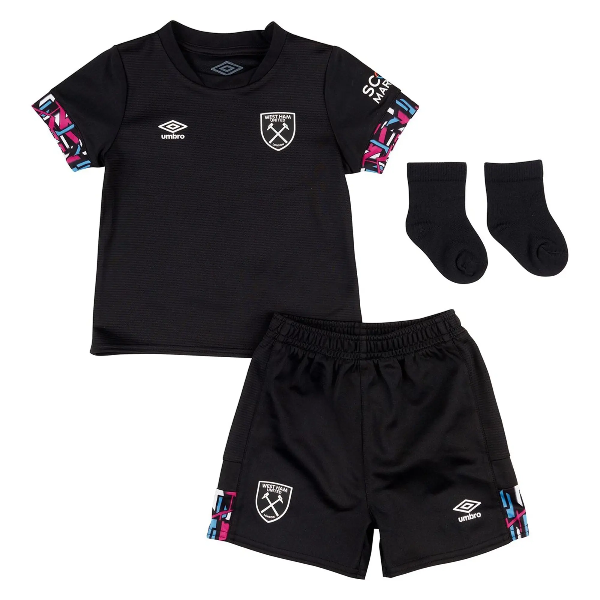 Umbro West Ham United Mens SS Away Mini Kit 2022/23