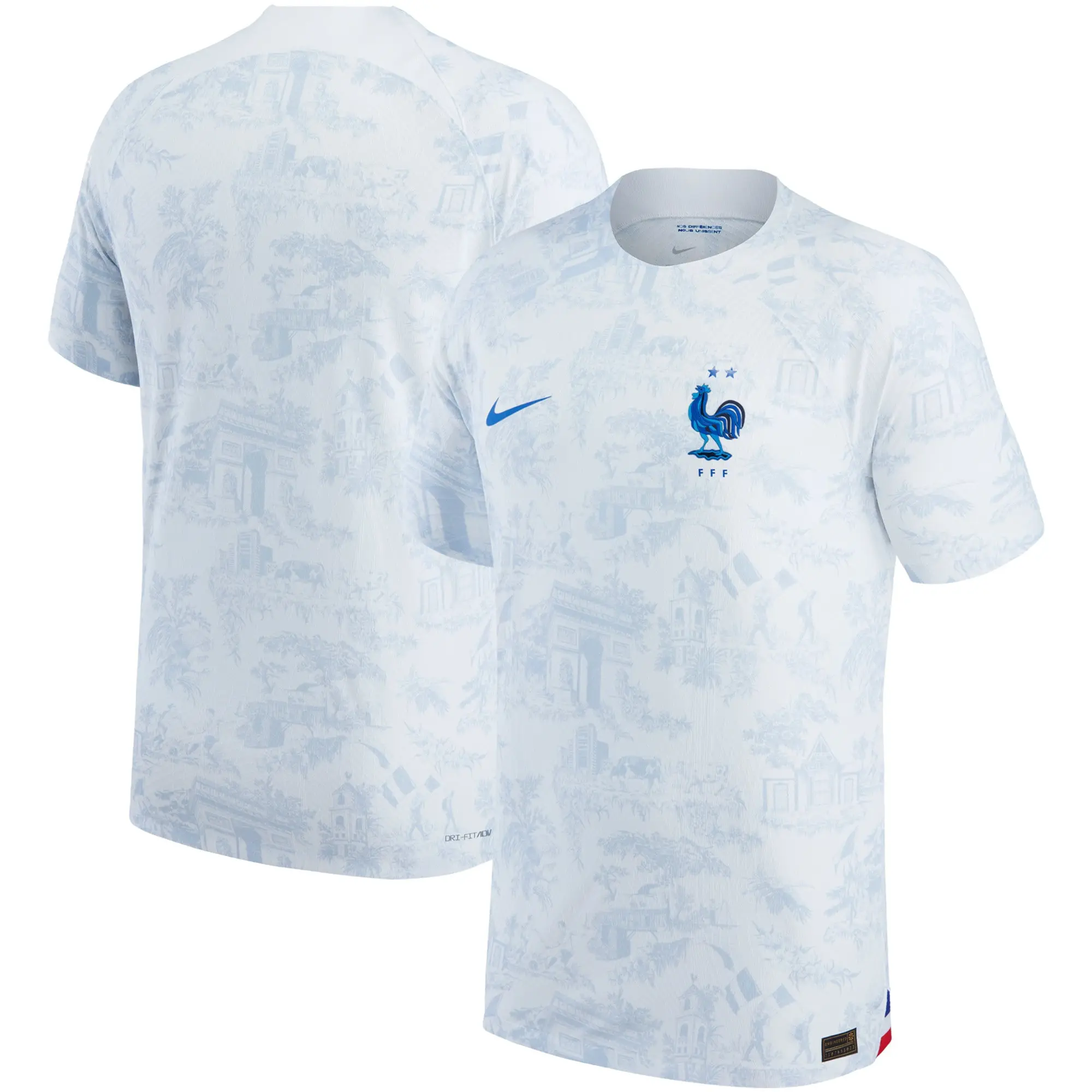 Nike France Mens SS Player Issue Away Shirt 2022