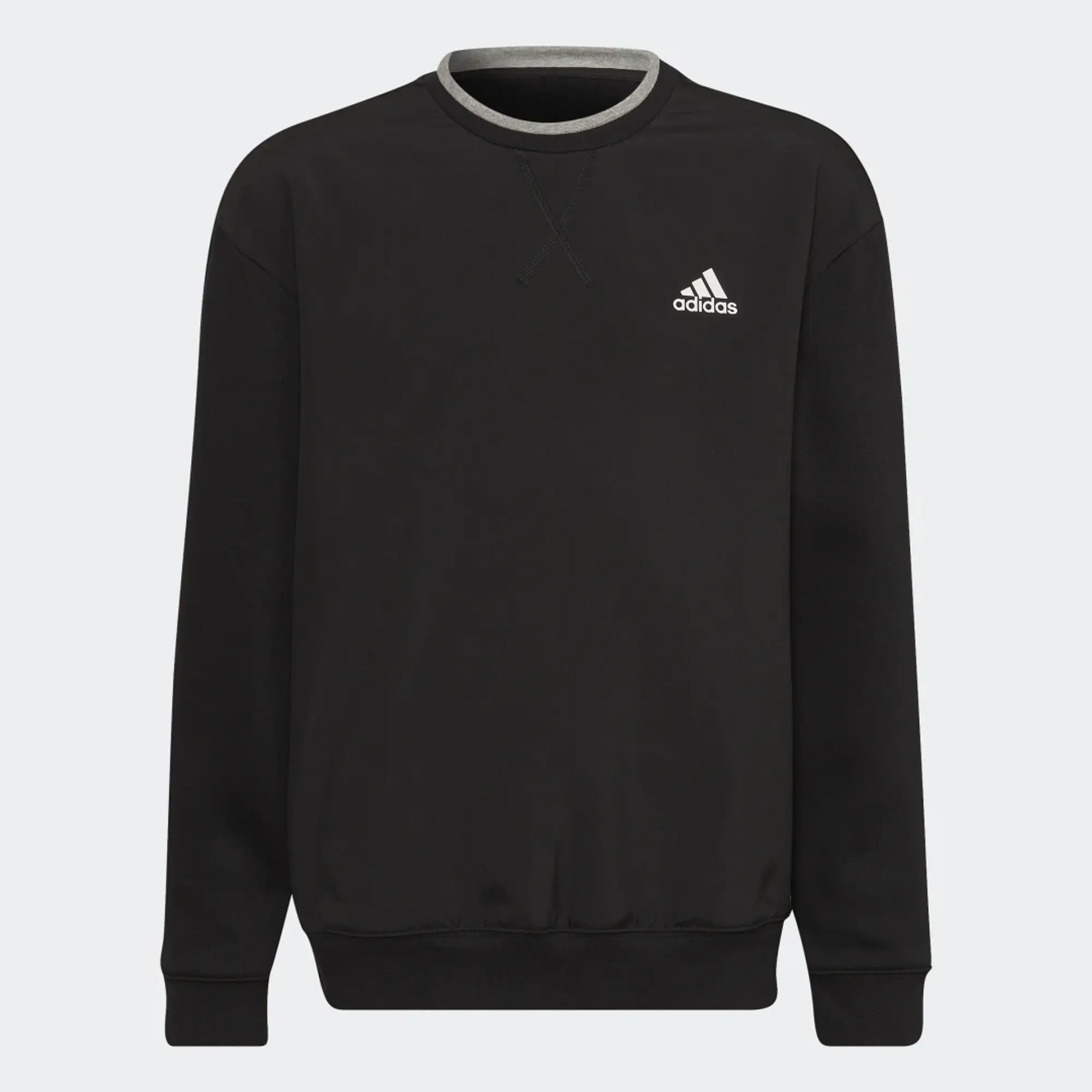 adidas All SZN Fleece Sweatshirt - Black / Medium Grey Heather
