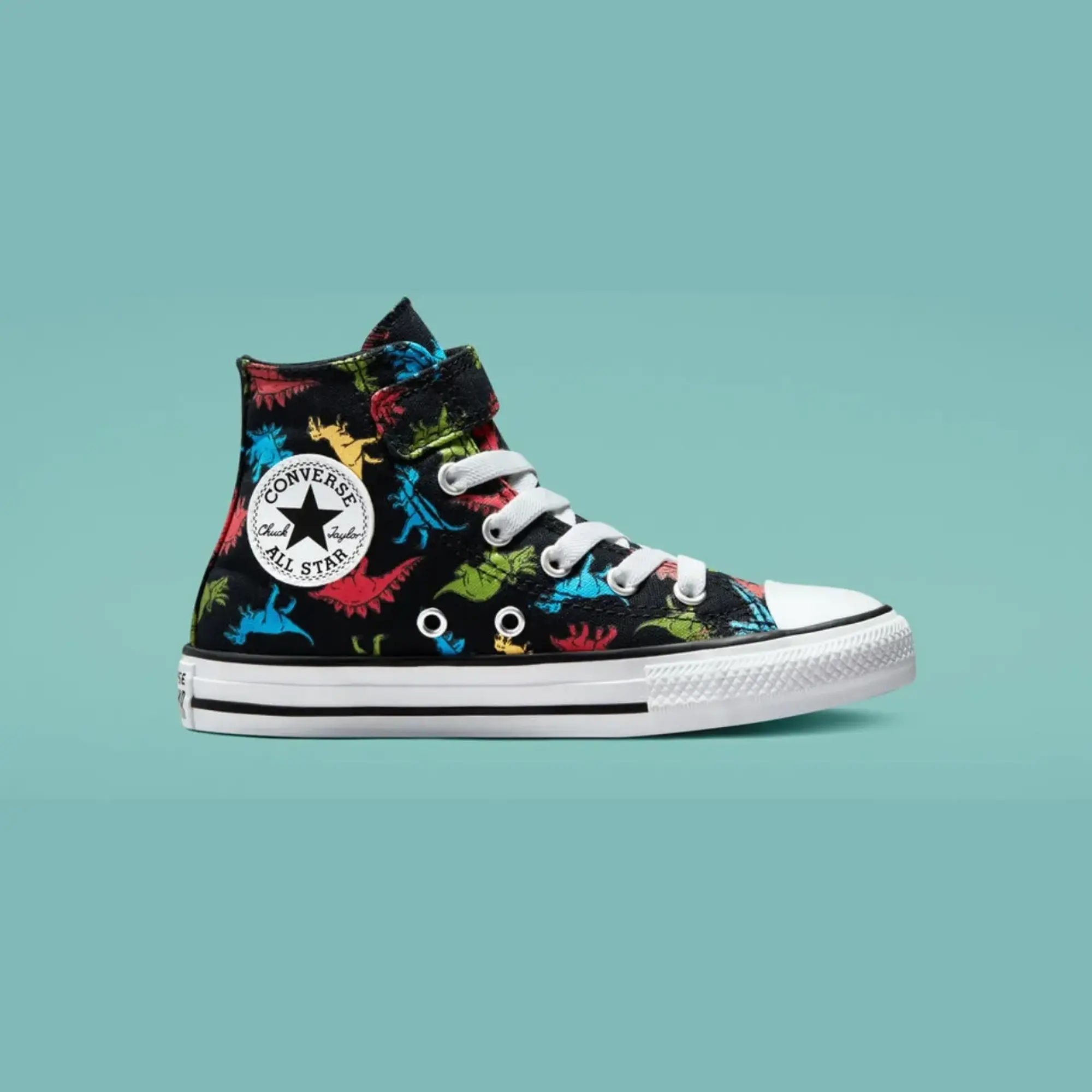 Converse Chuck Taylor All Star Easy-On Dinosaurs - Black, Red, Blue