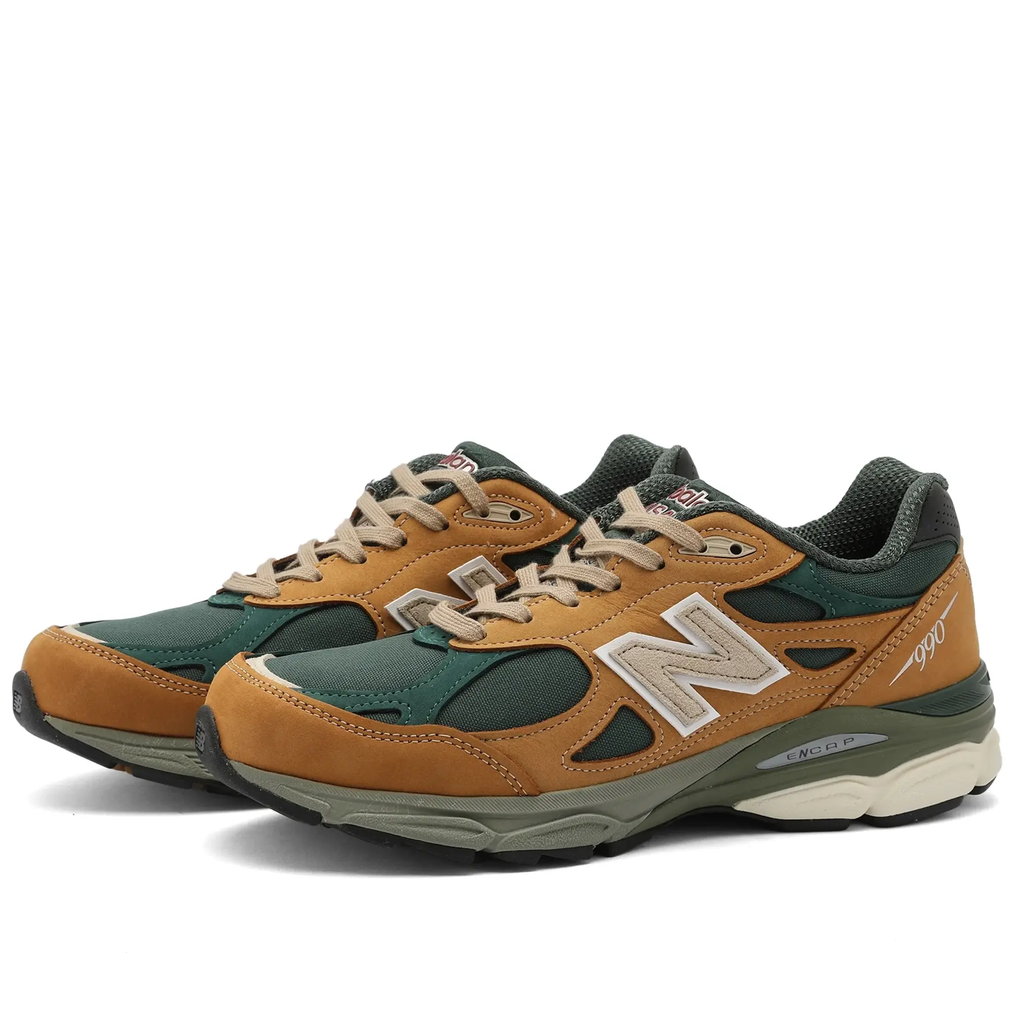 New Balance 990v3 Made in USA Brown Charcoal