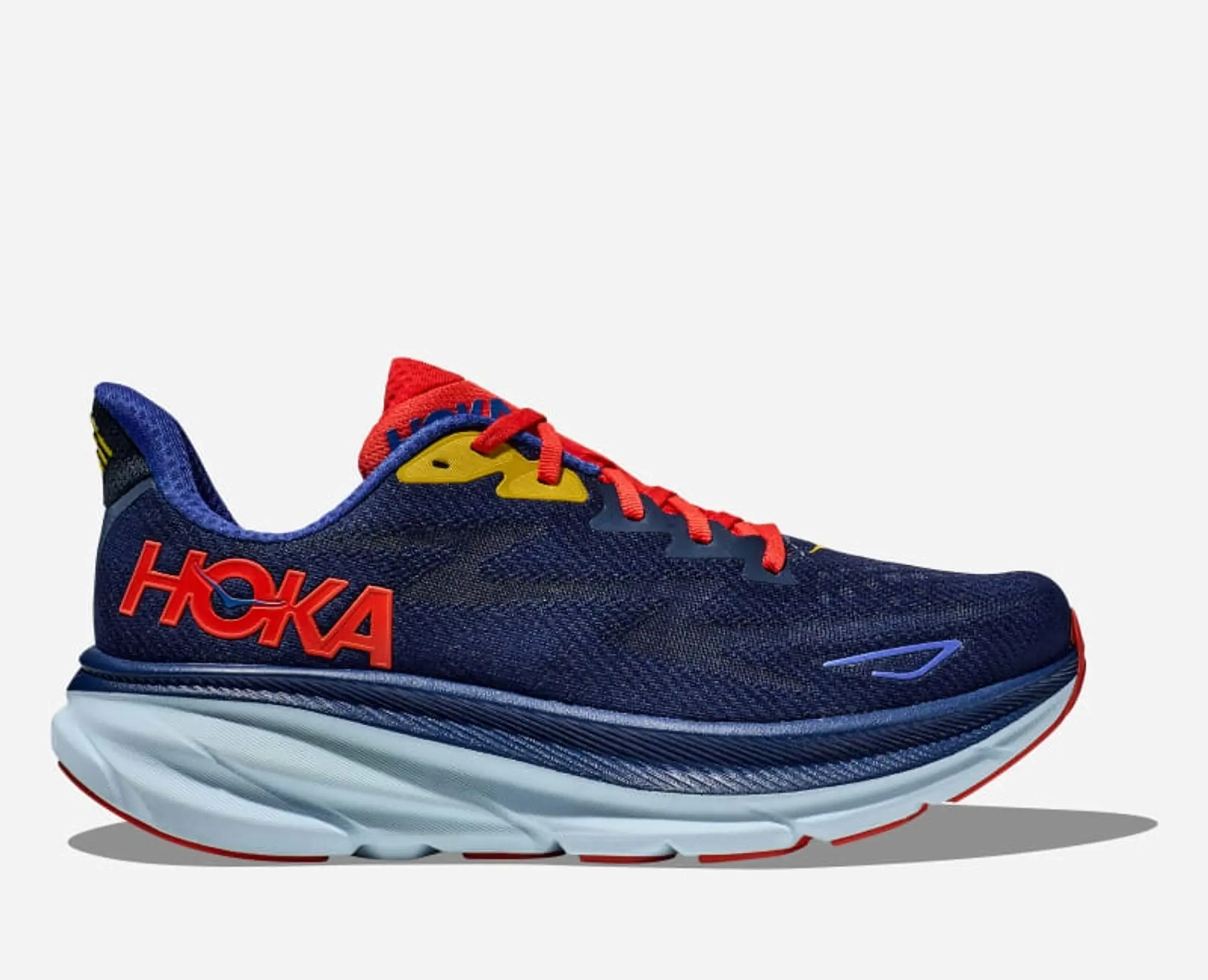 Hoka One One HOKA Men's Clifton 9 Running Shoes in Bellwether Blue/Dazzling Blue