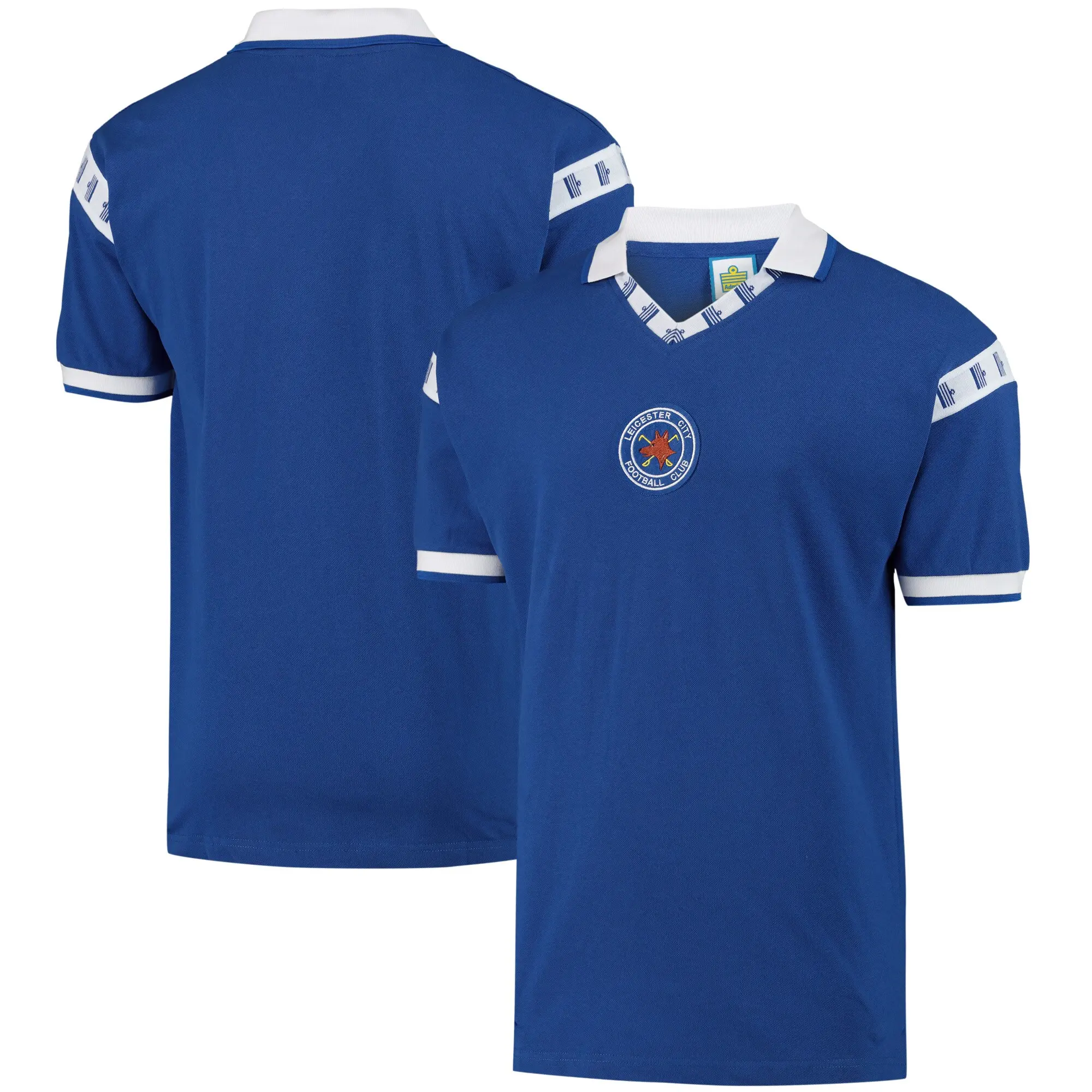 Score Draw Leicester City Mens SS Home Shirt 1976/77
