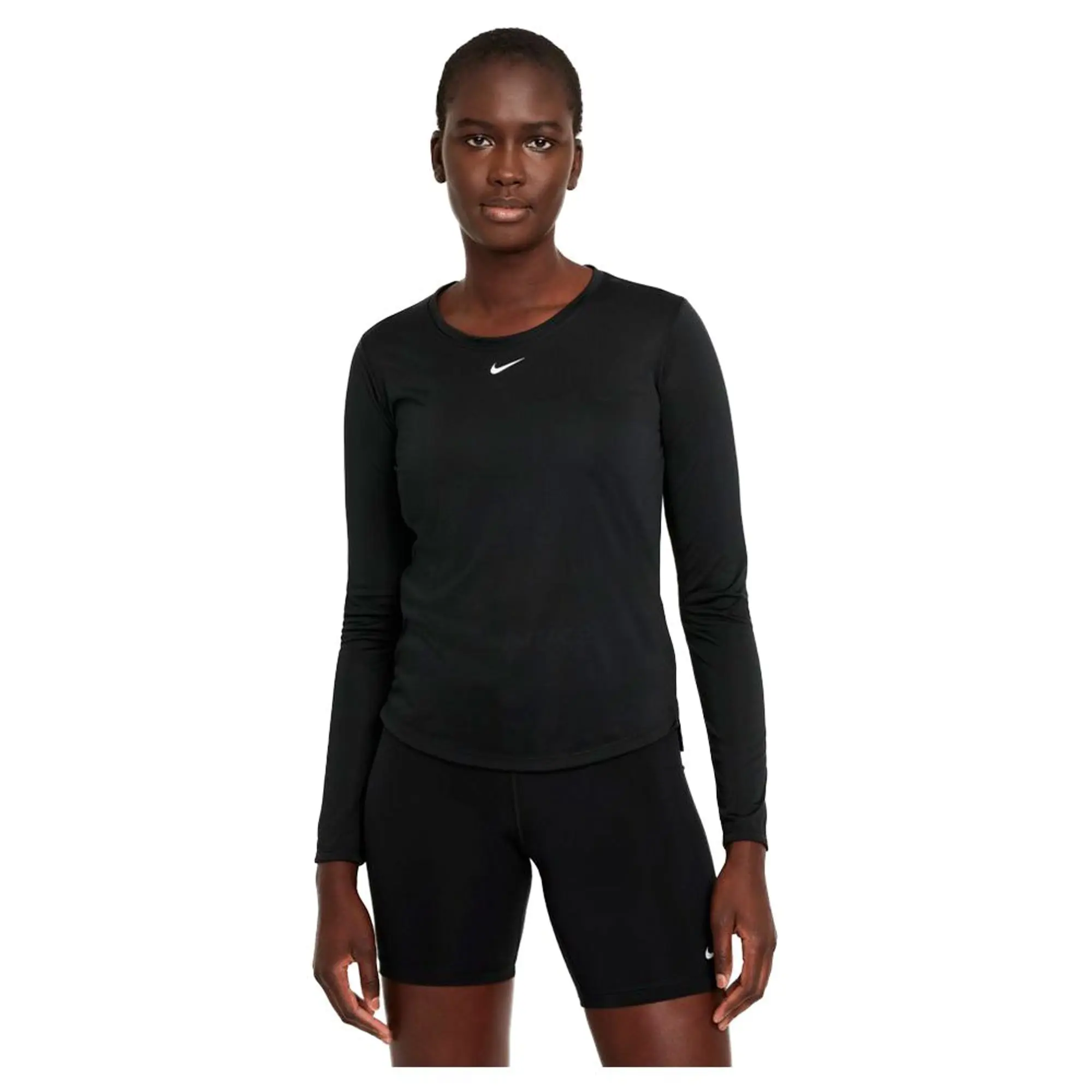Nike Dri-FIT One Women's Standard Fit Long-Sleeve Top - Black