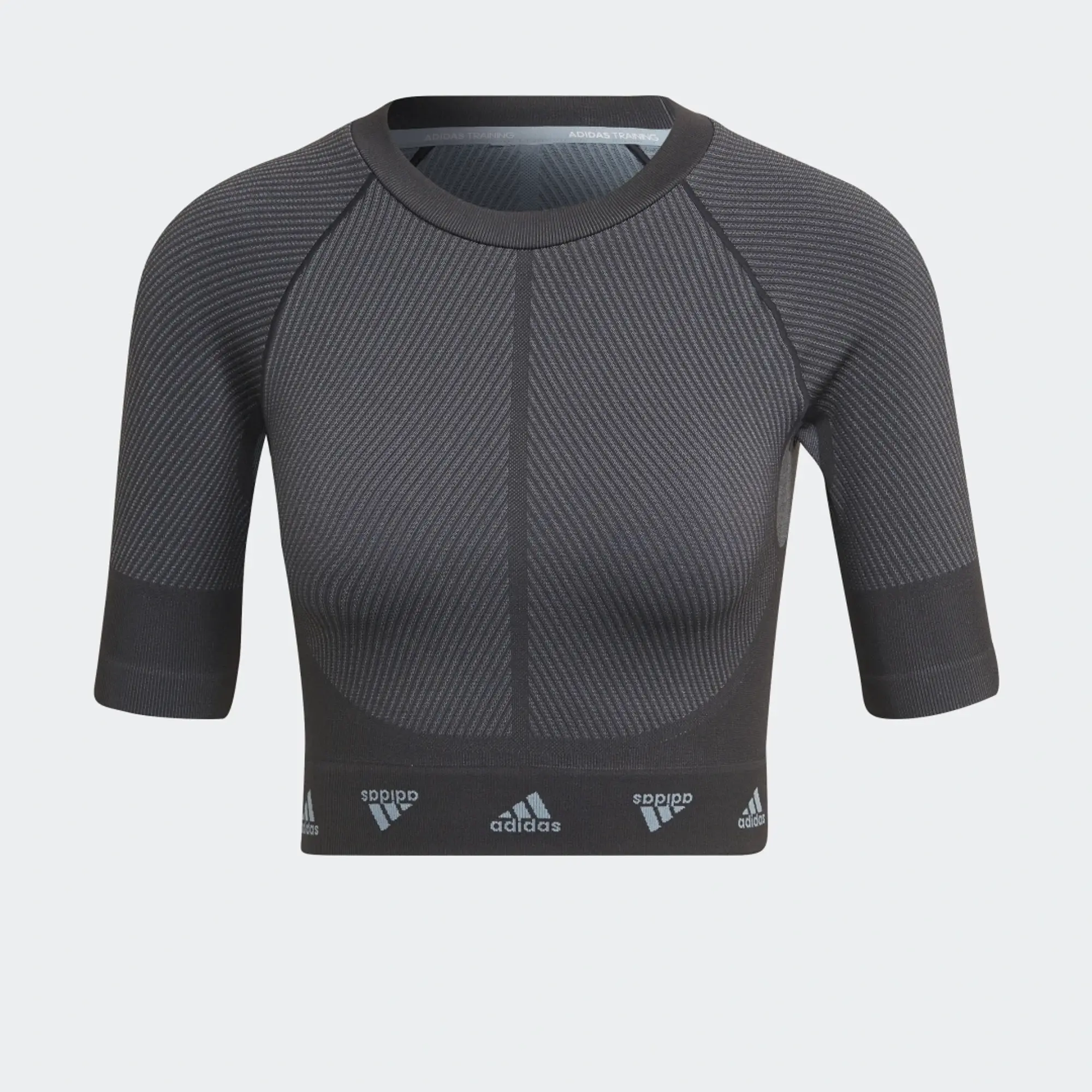 adidas AEROKNIT Training T-Shirt - Magic Grey / Carbon