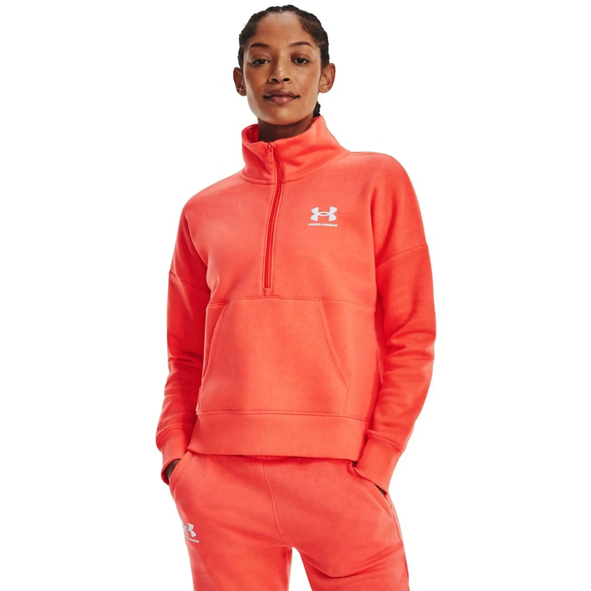 Under Armour Rival Fleece Hoodie - After Burn - Womens