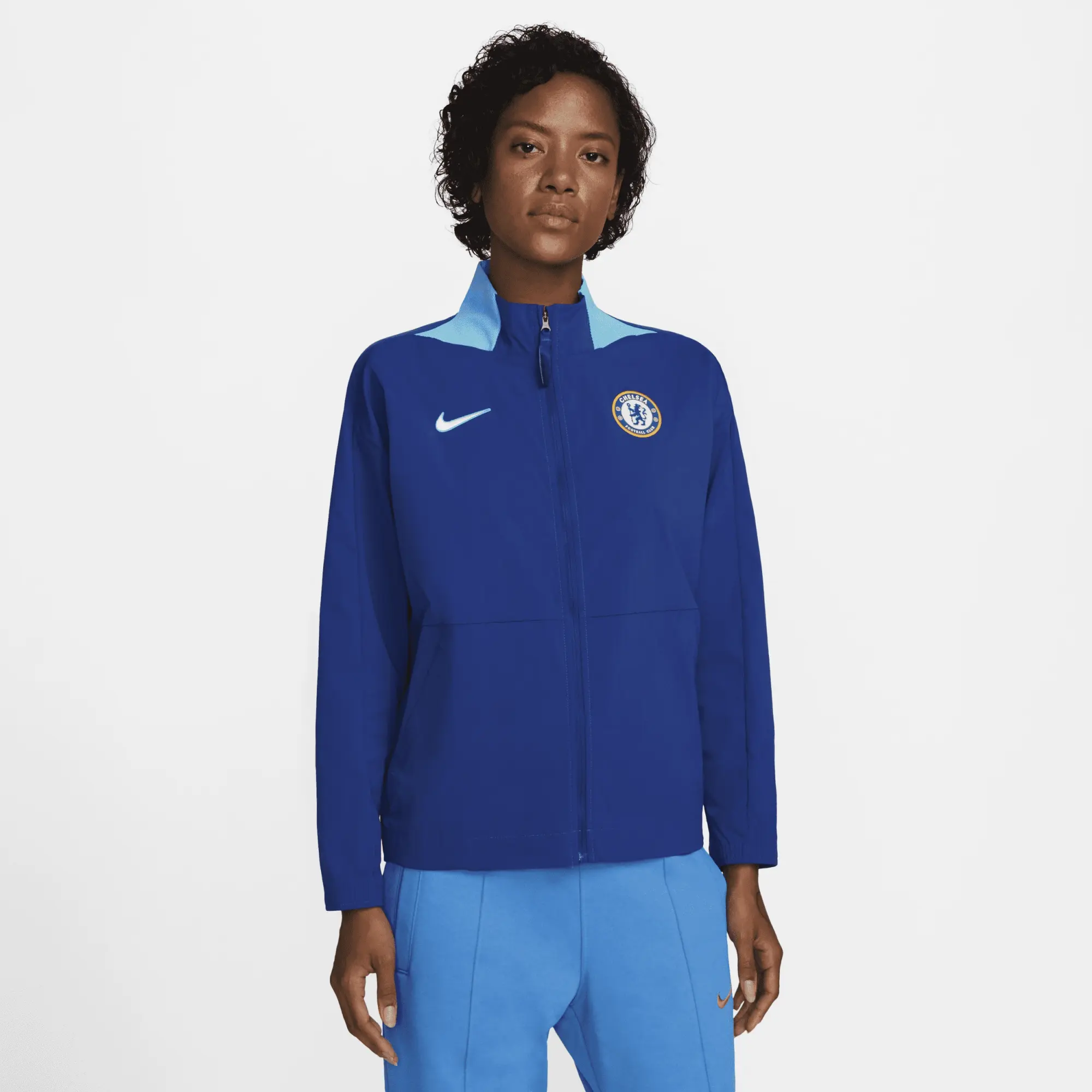 Nike 2022-2023 Chelsea Dri-Fit Football Jacket (Blue) - Ladies