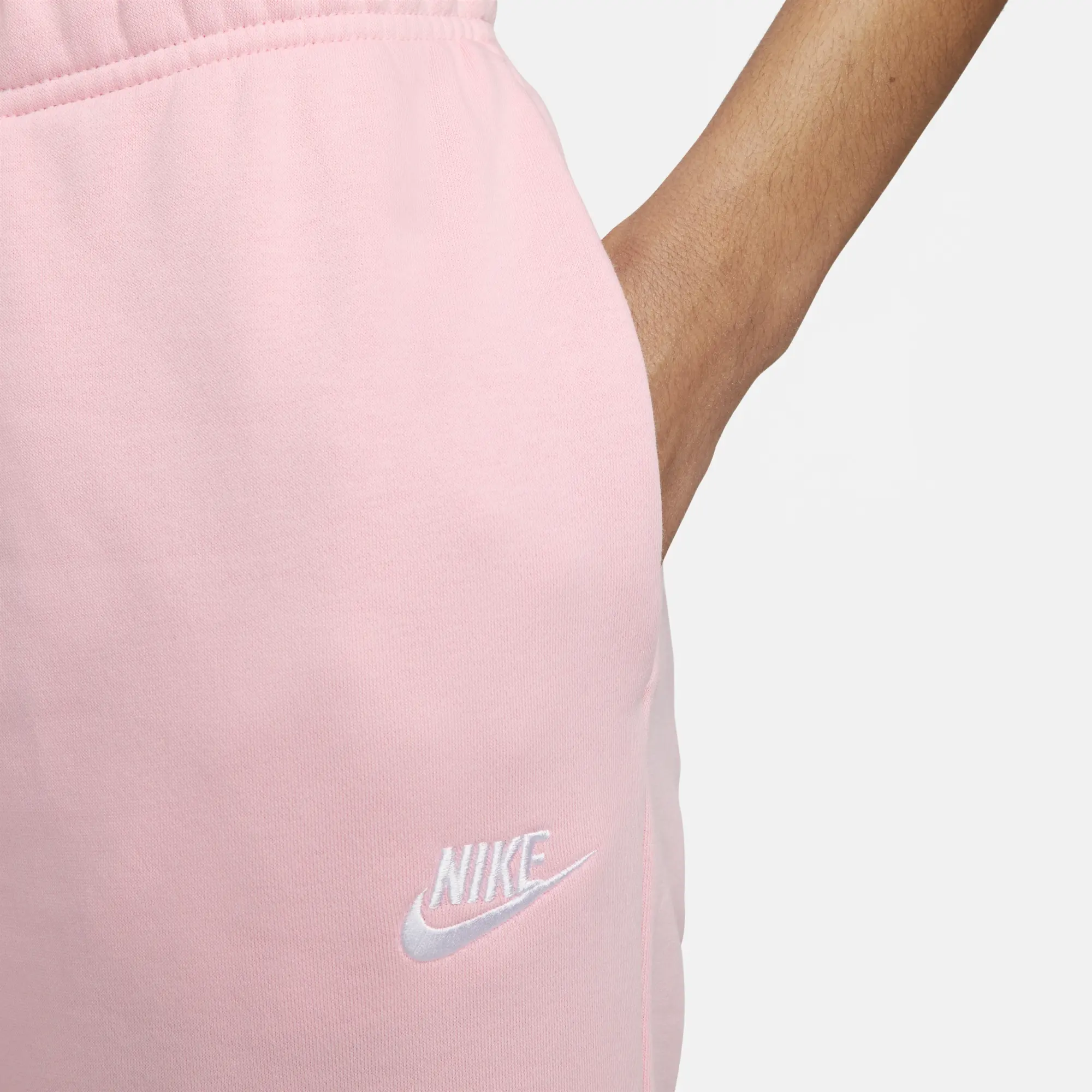 Nike Sportswear Club Fleece Women's Mid-Rise Joggers - Pink | DQ5191 ...