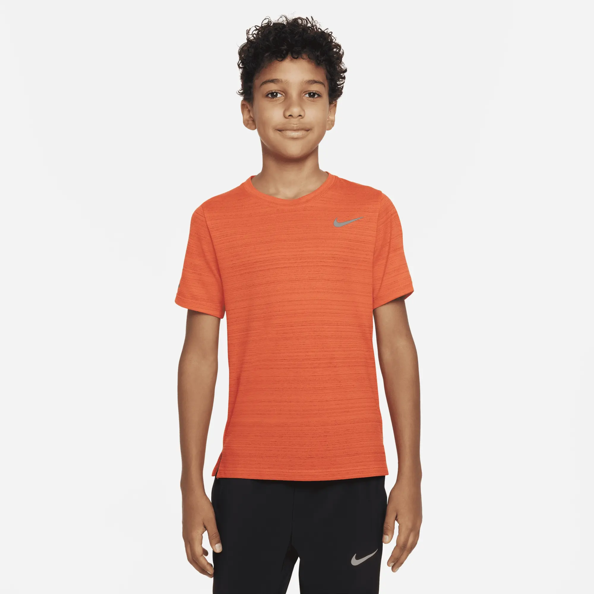 Nike Junior Dri-FIT Miler Picante - | T-Shirt Red DD3055-633