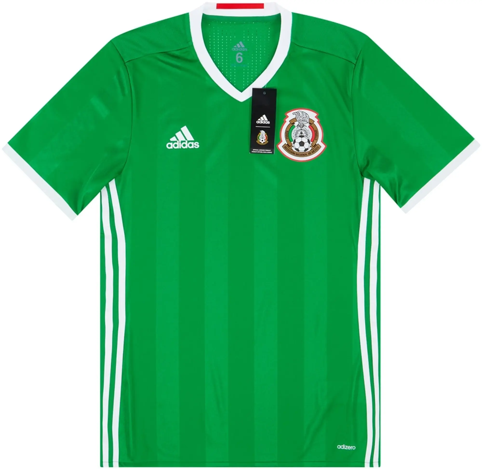 adidas Mexico Mens SS Player Issue Home Shirt 2016